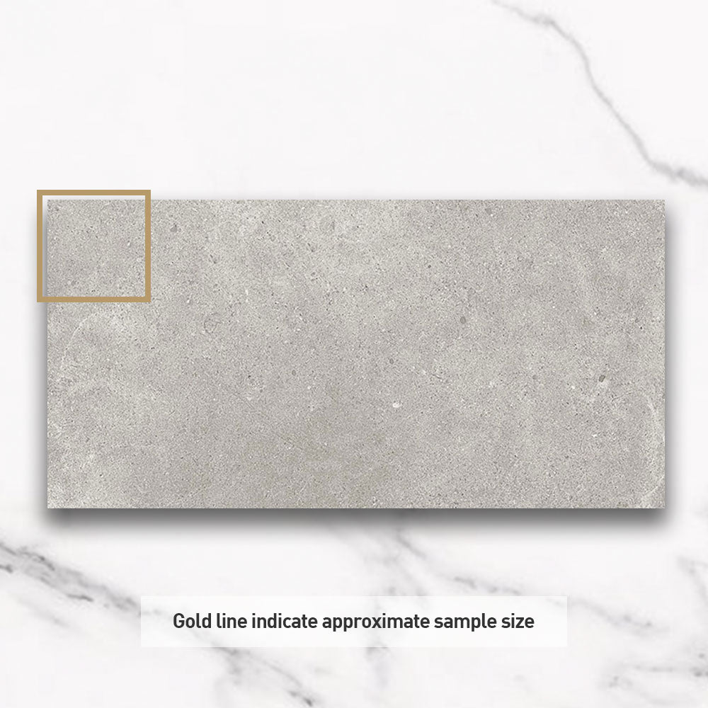Prague Tortora 300x600mm Matte Concrete Look Porcelain Tile - Modern Floor & Wall Tile for Living Room, Kitchen, Bathroom, and Commercial Spaces