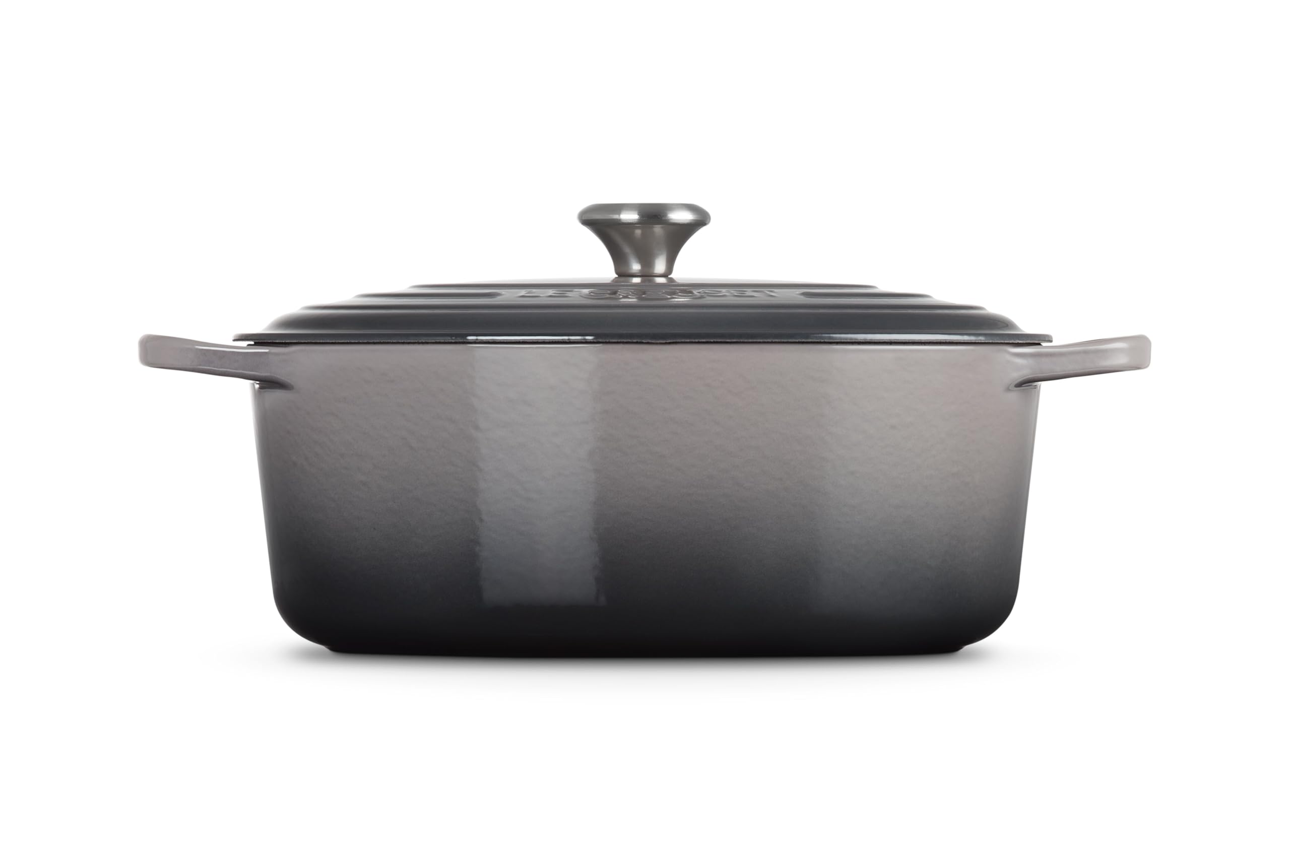 Le Creuset Signature Enameled Cast Iron Oval Dutch Oven 8 Quart - Oyster Color | Premium French Oven for Braising, Roasting & Baking | Perfect for Soups, Stews & Bread Making