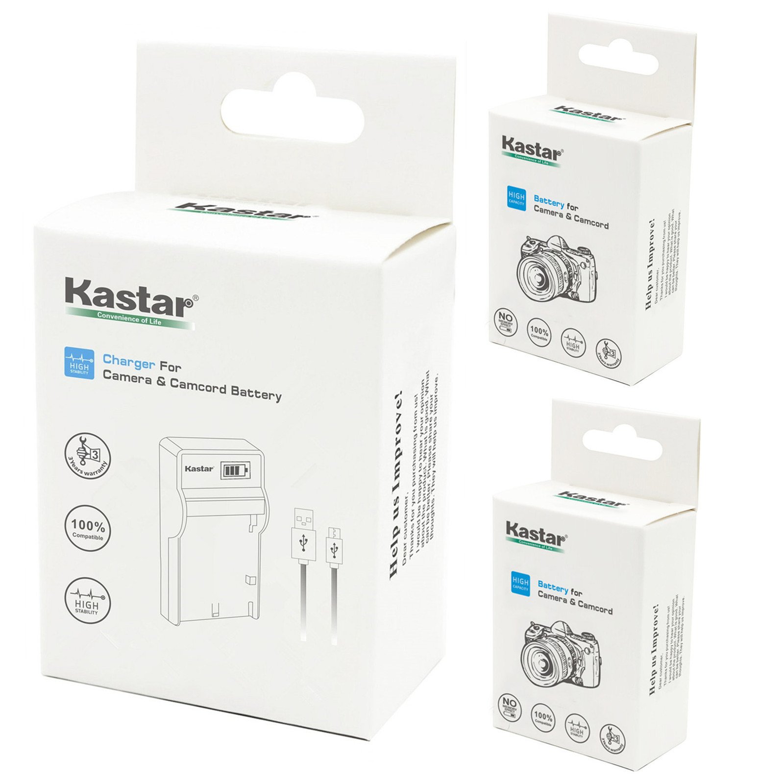 Kastar 2-Pack Replacement Battery & LCD Slim USB Charger Compatible with Olympus LI-10B LI-12B Stylus 300-800 C-50-70 470-770 5000 Camedia & Sanyo Xacti Series Digital Cameras - Perfect for Travel Photography & Backup Power