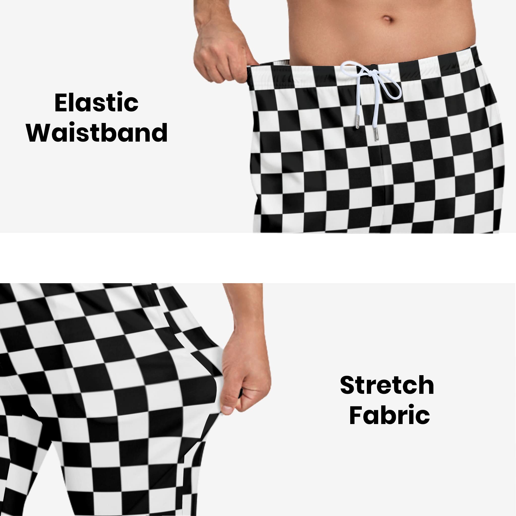 3D Printed Men's Sweatpants - Joggers with Drawstring & 2 Side Pockets - Comfortable Athletic Pants for Running, Gym, Lounge & Casual Wear