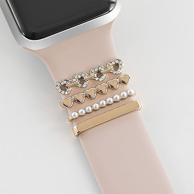 Elegant Watch Band Jewelry Charms - Stylish Decorative Accessories for Apple Watch, Fitbit & More | Perfect for Gifts, Parties & Everyday Wear