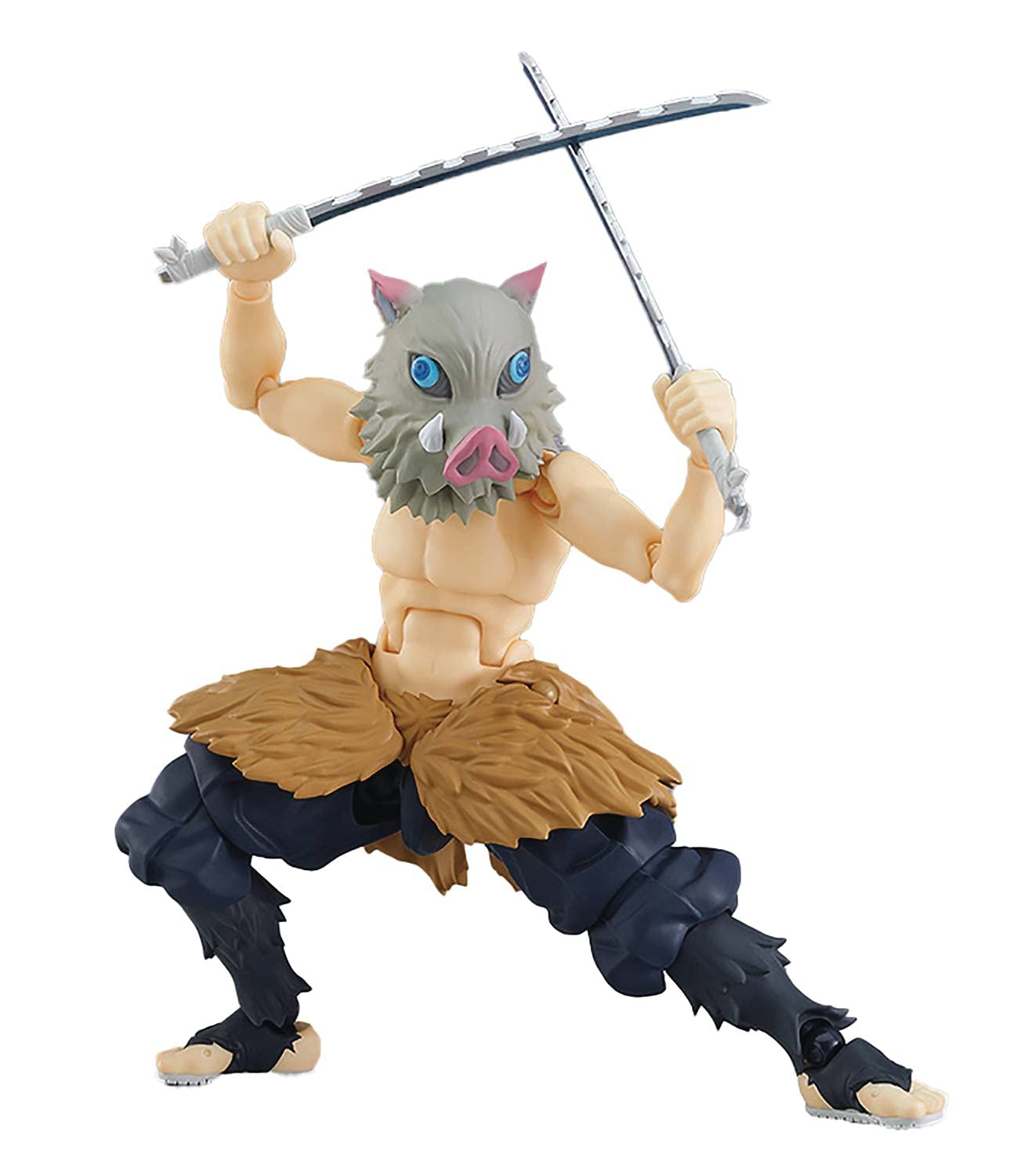 Max Factory Demon Slayer: Kimetsu no Yaiba Inosuke Hashibira Deluxe Figma Action Figure - Anime Collectible for Fans, Cosplay & Display - Perfect for Home Decor, Office Display & Gift Giving