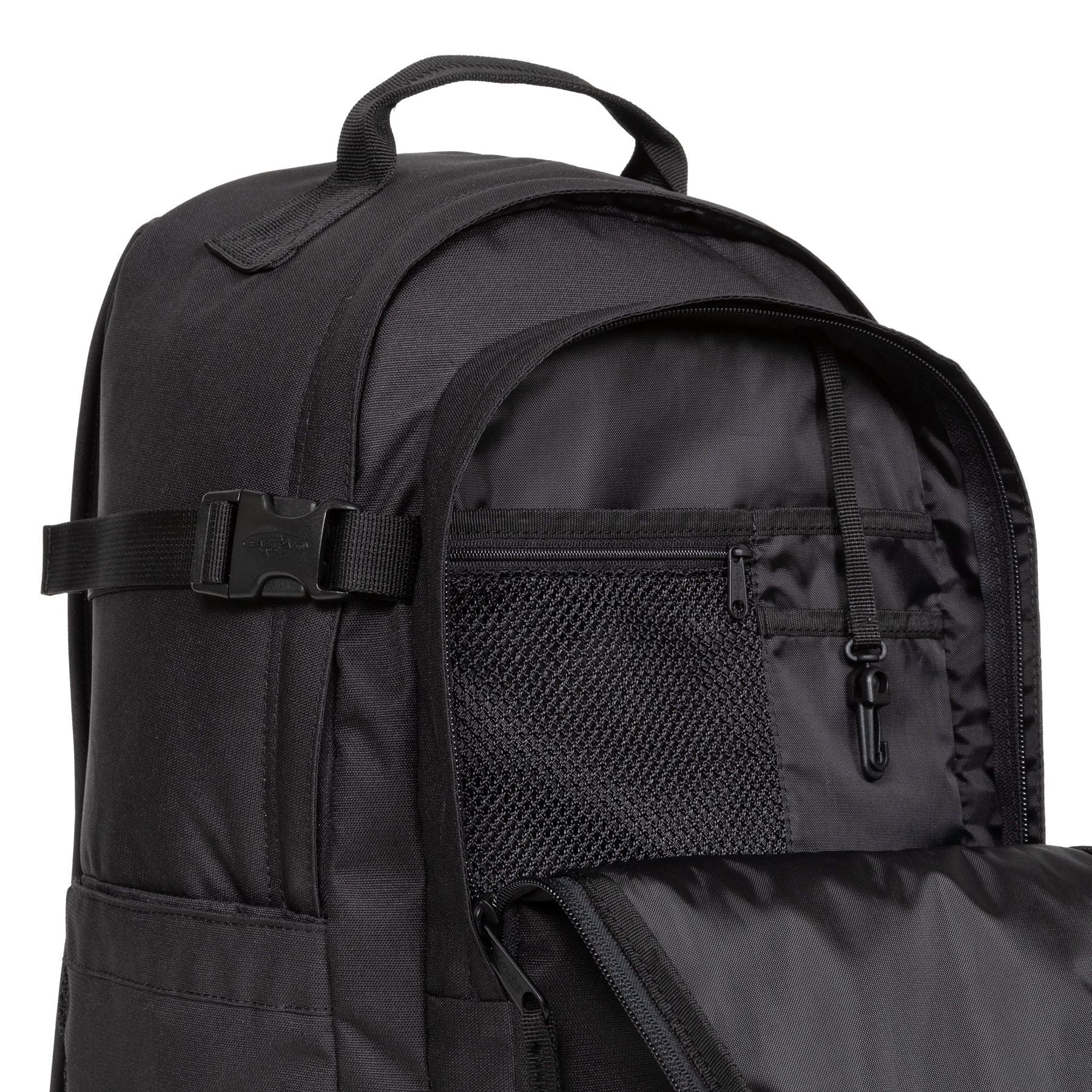 Eastpak Smallker CS Backpack - Durable Mono Black Laptop Bag for School, Work & Travel | Compact Design for Everyday Use
