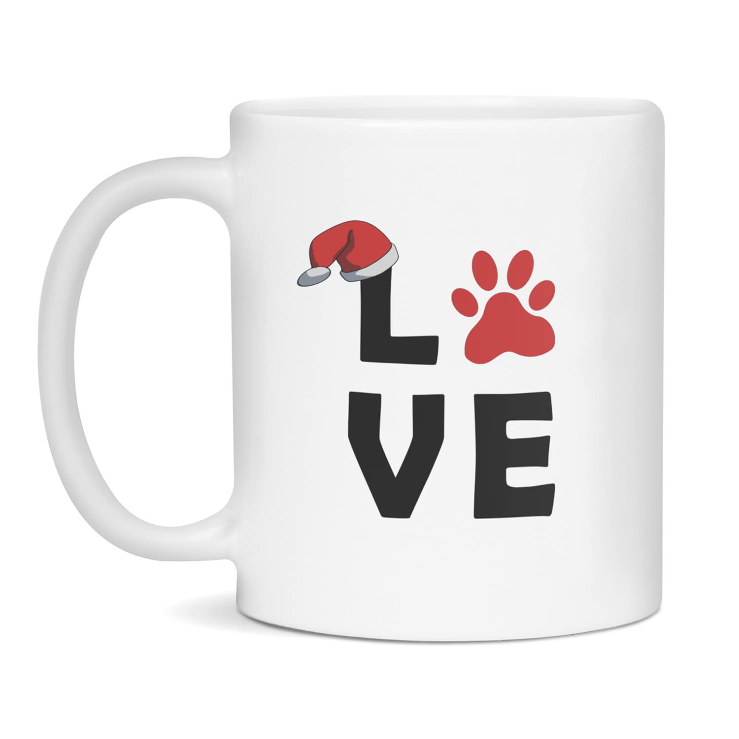 **11oz White Dog Lover Coffee Mug with Paw Print Design - Perfect Gift for Dog Moms & Pet Owners - Ideal for Coffee, Tea, or Hot Chocolate at Home or Office**