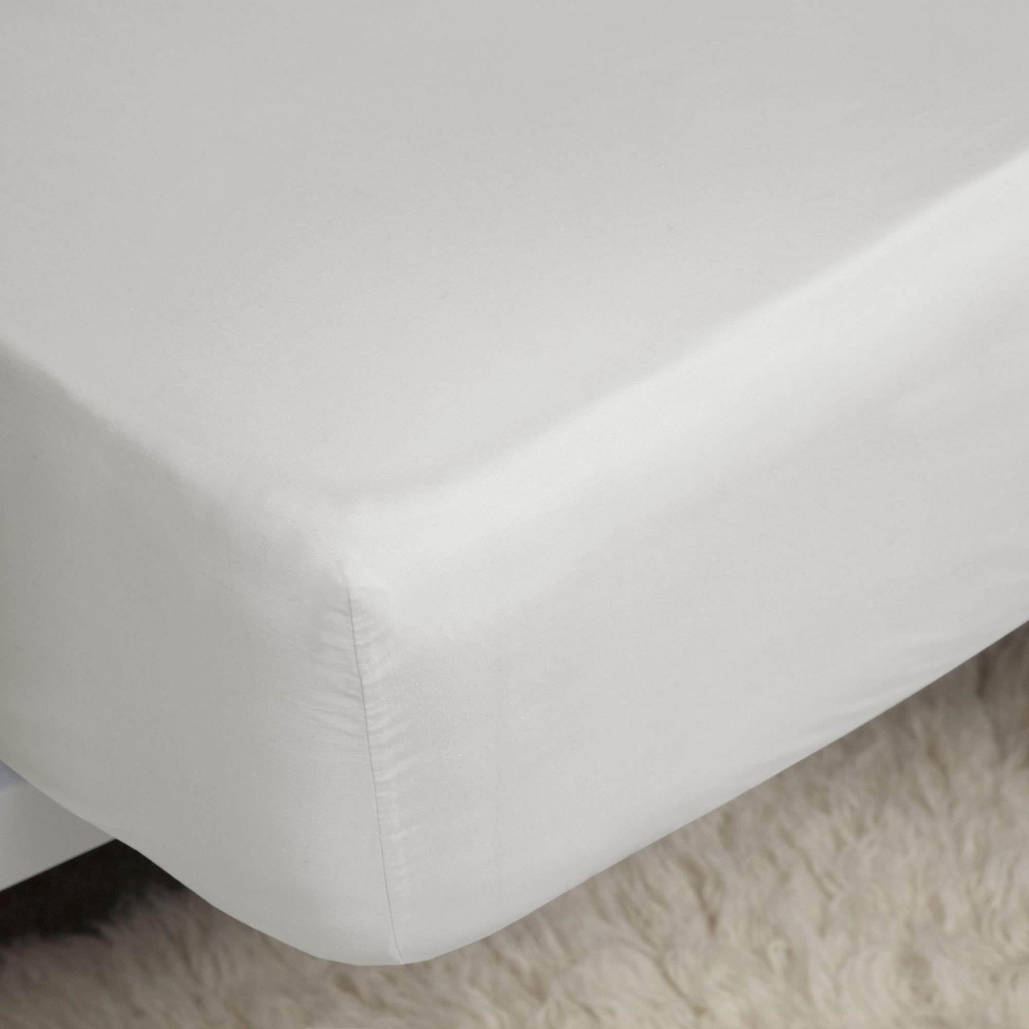 Belledorm 400 Thread Count Egyptian Cotton Extra Deep Fitted Queen Size Sheet - Duck Egg Blue - Luxury Bedding for Hotels, Guest Rooms & Master Bedrooms