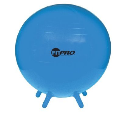 BALL FIT PRO 55CM Exercise Ball for Yoga, Pilates & Home Workouts - Blue (BE) - Perfect for Fitness Training, Core Strengthening & Physical Therapy