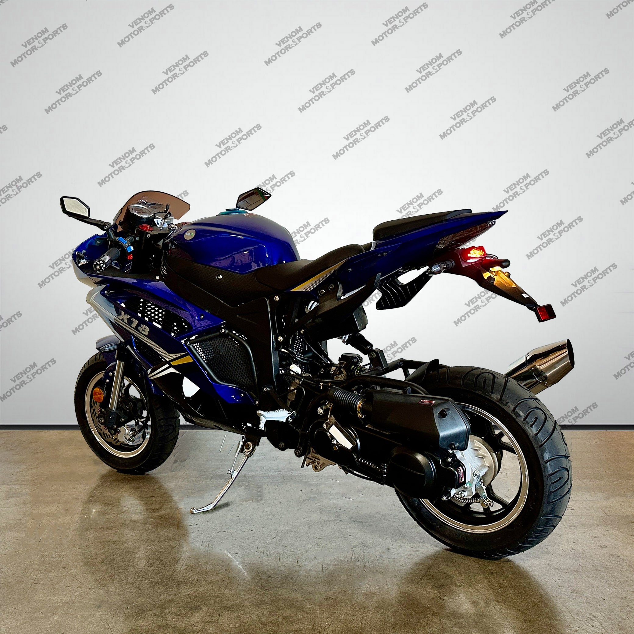 Venom X18 50cc Automatic Motorcycle - Gas Powered Scooter for Adults & Teens - Perfect for Commuting, Campus & Urban Riding