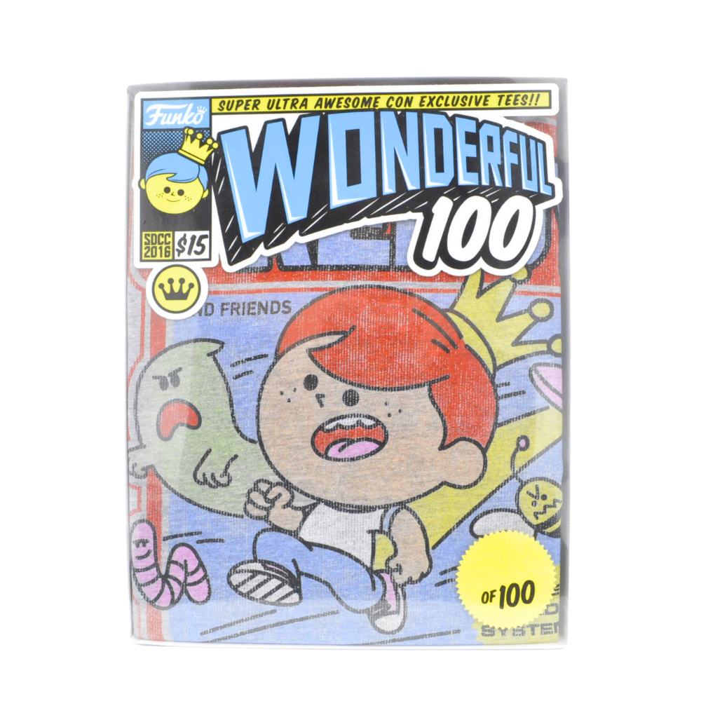**2016 SDCC Exclusive Freddy Funko Wonderful 100 Arcade T-Shirt Limited Edition /100 (Size 2XL) - Collectible Pop Culture Merch for Comic Con & Gaming Fans**