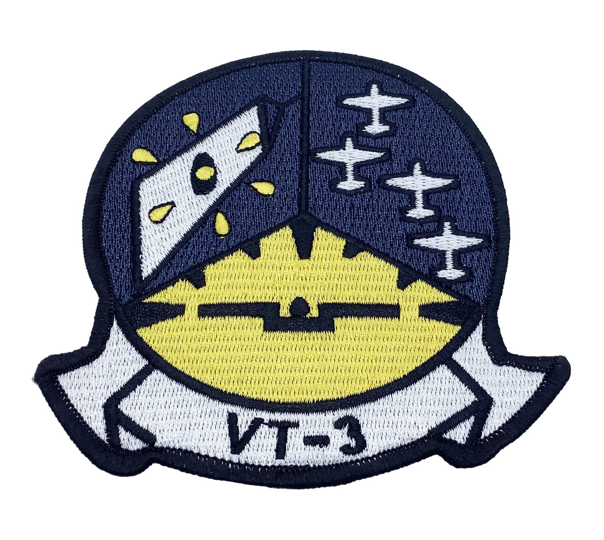 VT-3 Red Knights Embroidered Throwback Patch with Hook & Loop Backing - Perfect for Jackets, Hats, Bags & Military Uniforms
