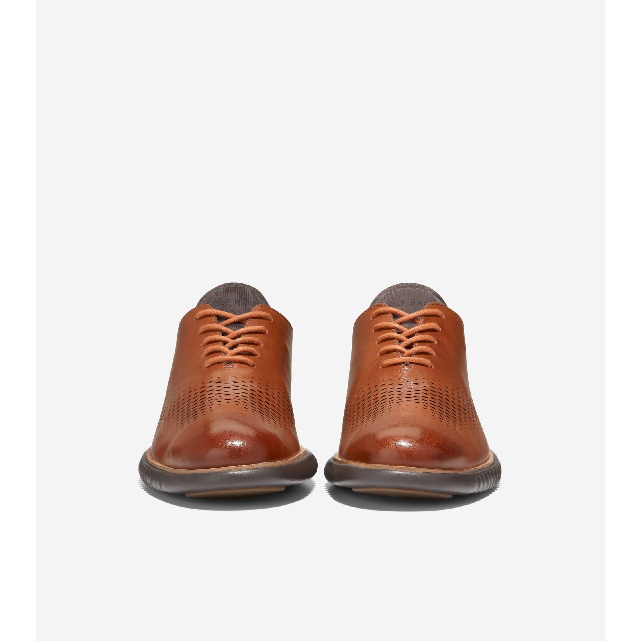 Cole Haan Men's 2.ZERØGRAND Laser Wingtip Oxford Dress Shoes in British Tan Java - Comfortable Business Casual & Office Wear for Professionals