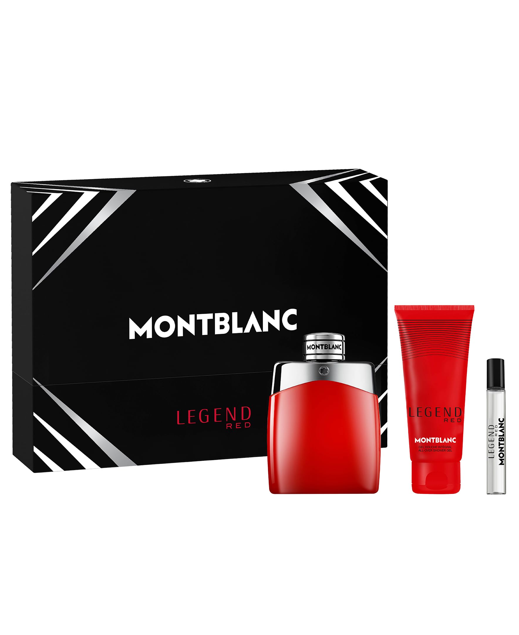 Montblanc Legend Red Eau de Parfum Gift Set for Men - 3 Piece Cologne & Body Care Collection, Perfect for Gifts, Date Nights & Special Occasions