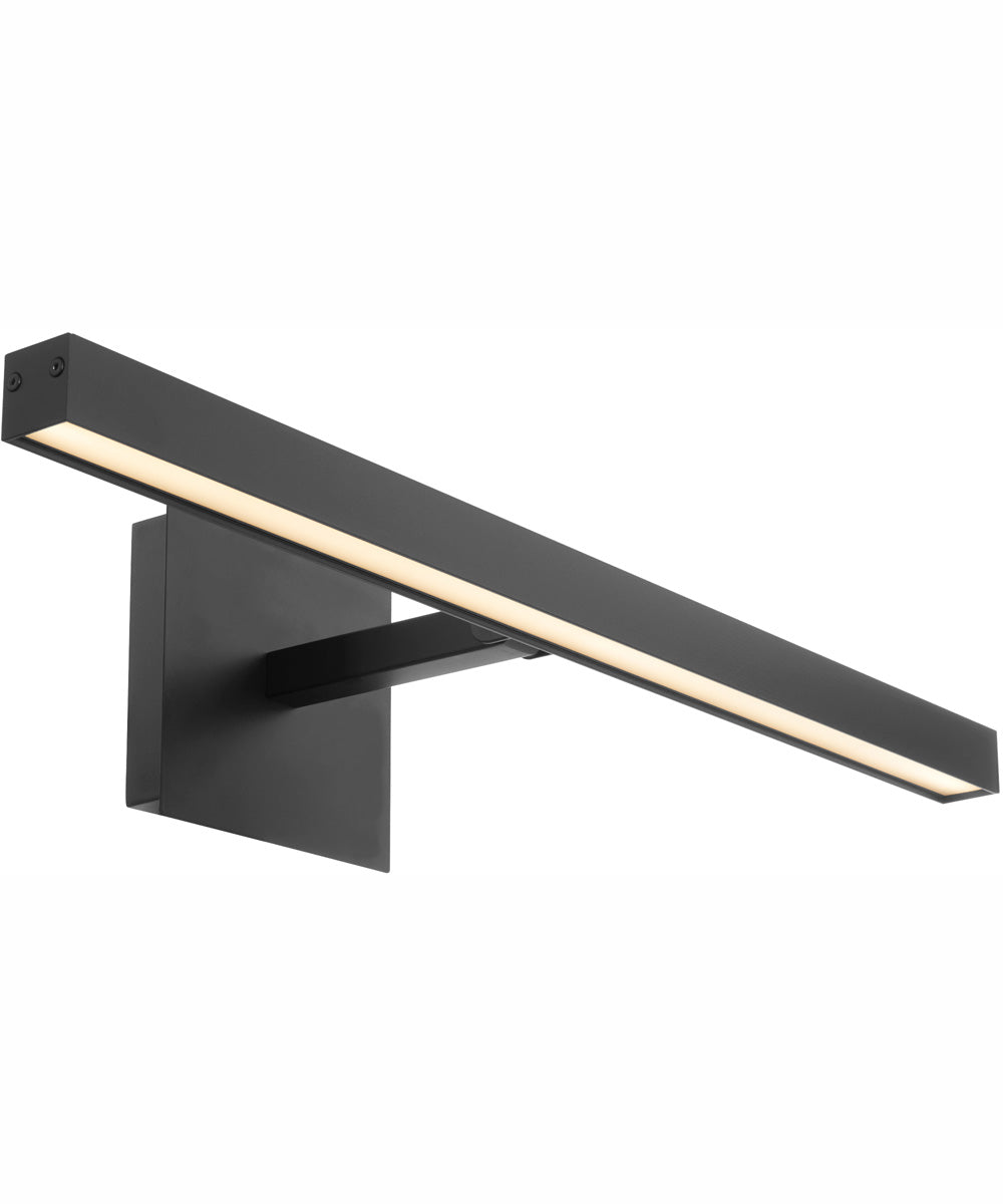 1 Light LED Wall Mount Light Fixture - Matte Black Finish - Modern Indoor/Outdoor Lighting for Hallway, Porch, Garage & Entryway