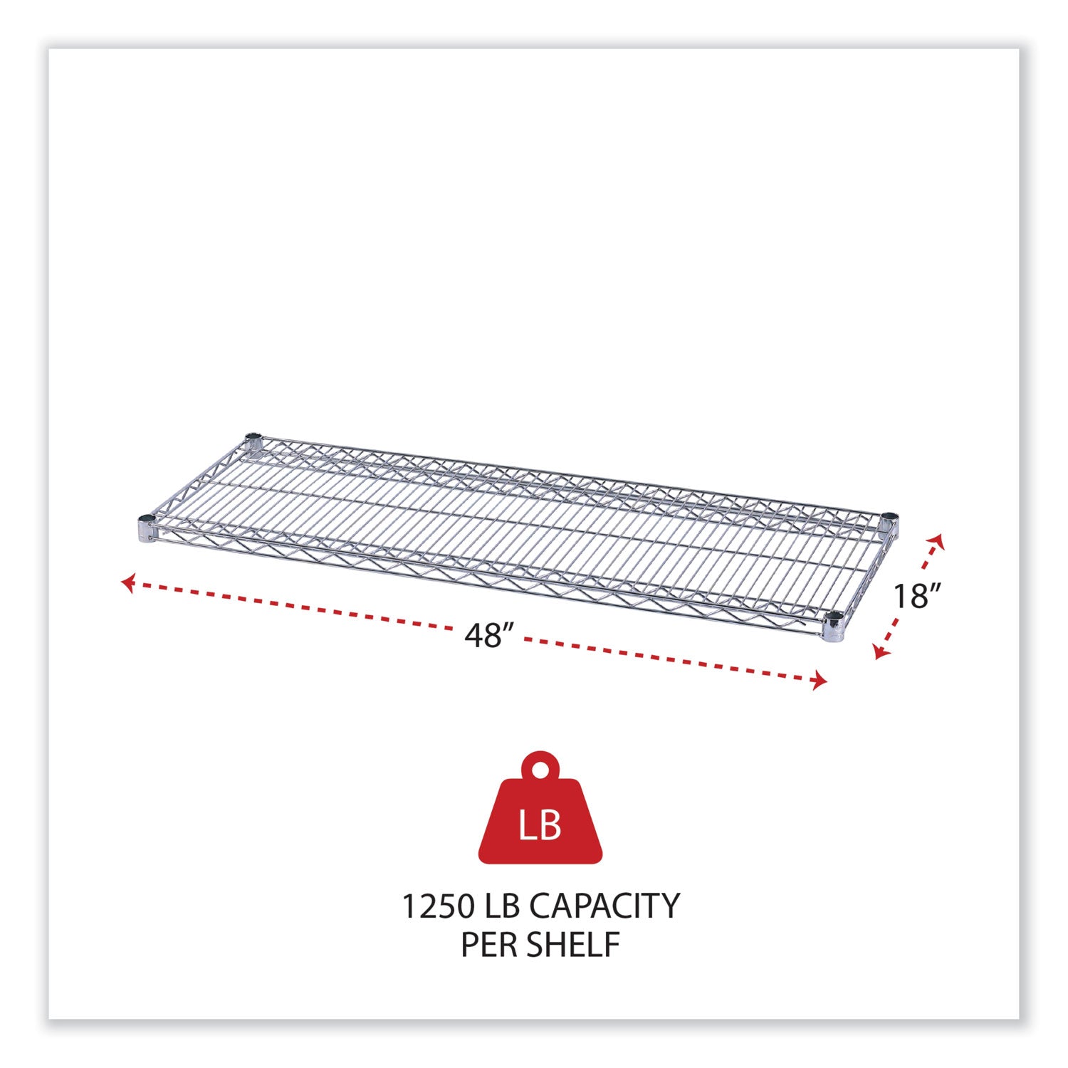 Alera® Industrial Wire Shelving Unit - 48