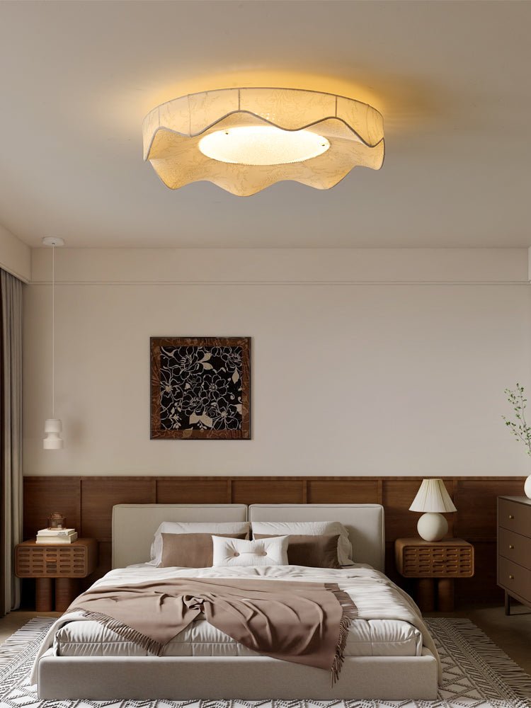 Marisca Modern Ceiling Light Fixture - Brushed Nickel Finish, Dimmable LED Chandelier for Living Room, Bedroom, Dining Room | Energy Efficient & Easy Installation