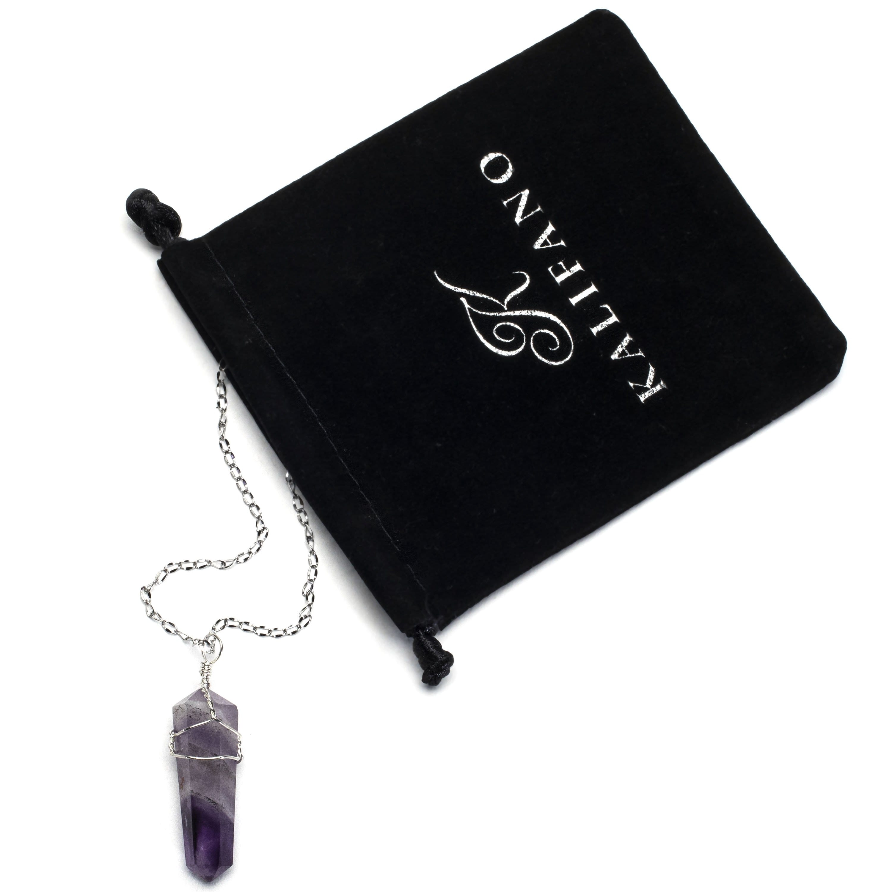 Natural Amethyst Crystal Pendant Necklace for Women - Healing Stone Jewelry for Chakra Balancing & Stress Relief - Perfect for Meditation, Yoga & Spiritual Gifts