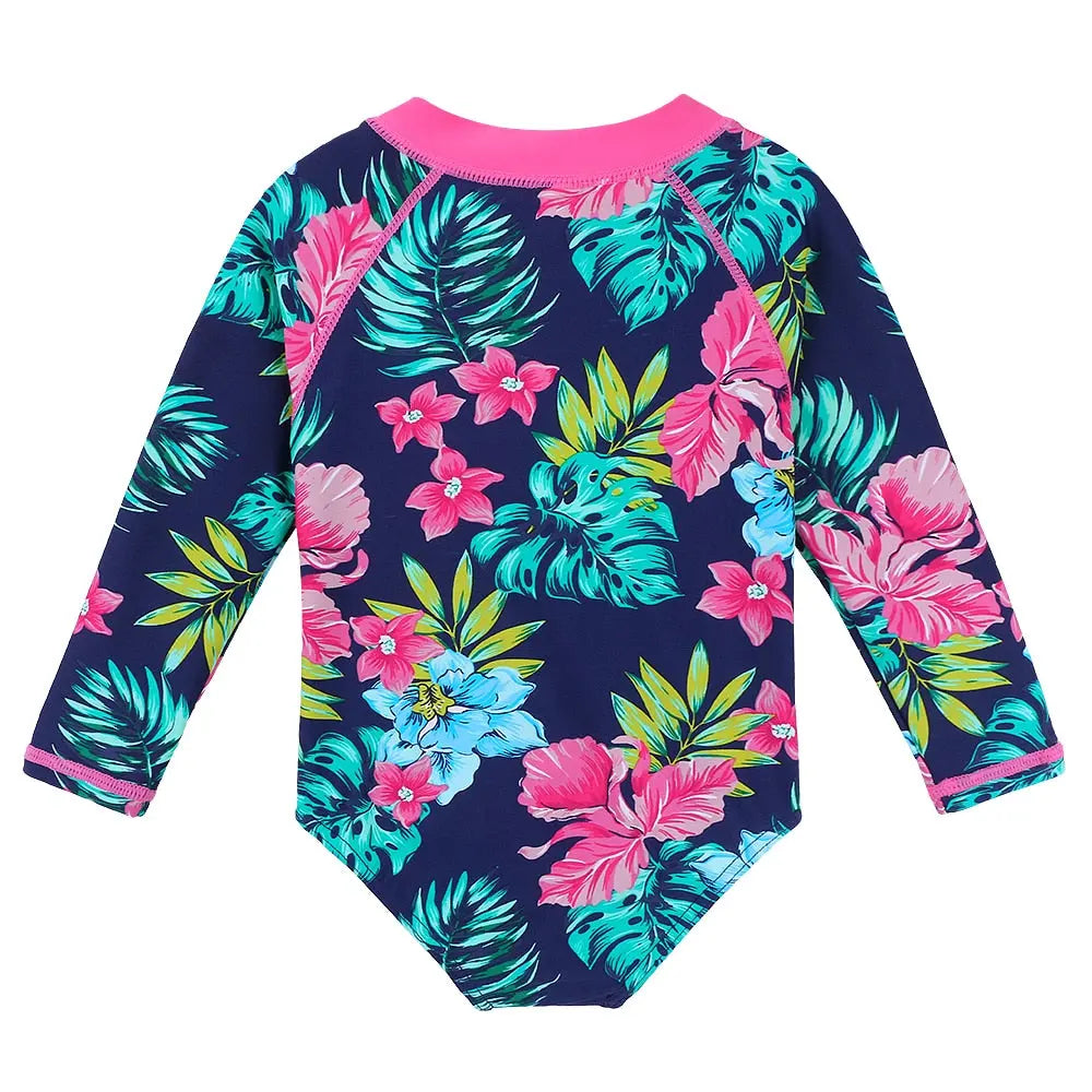One Piece Girl Swimsuit for 0-6 Years Old | Cute Baby Swimwear for Toddlers & Kids - Perfect for Beach, Pool & Summer Water Play
