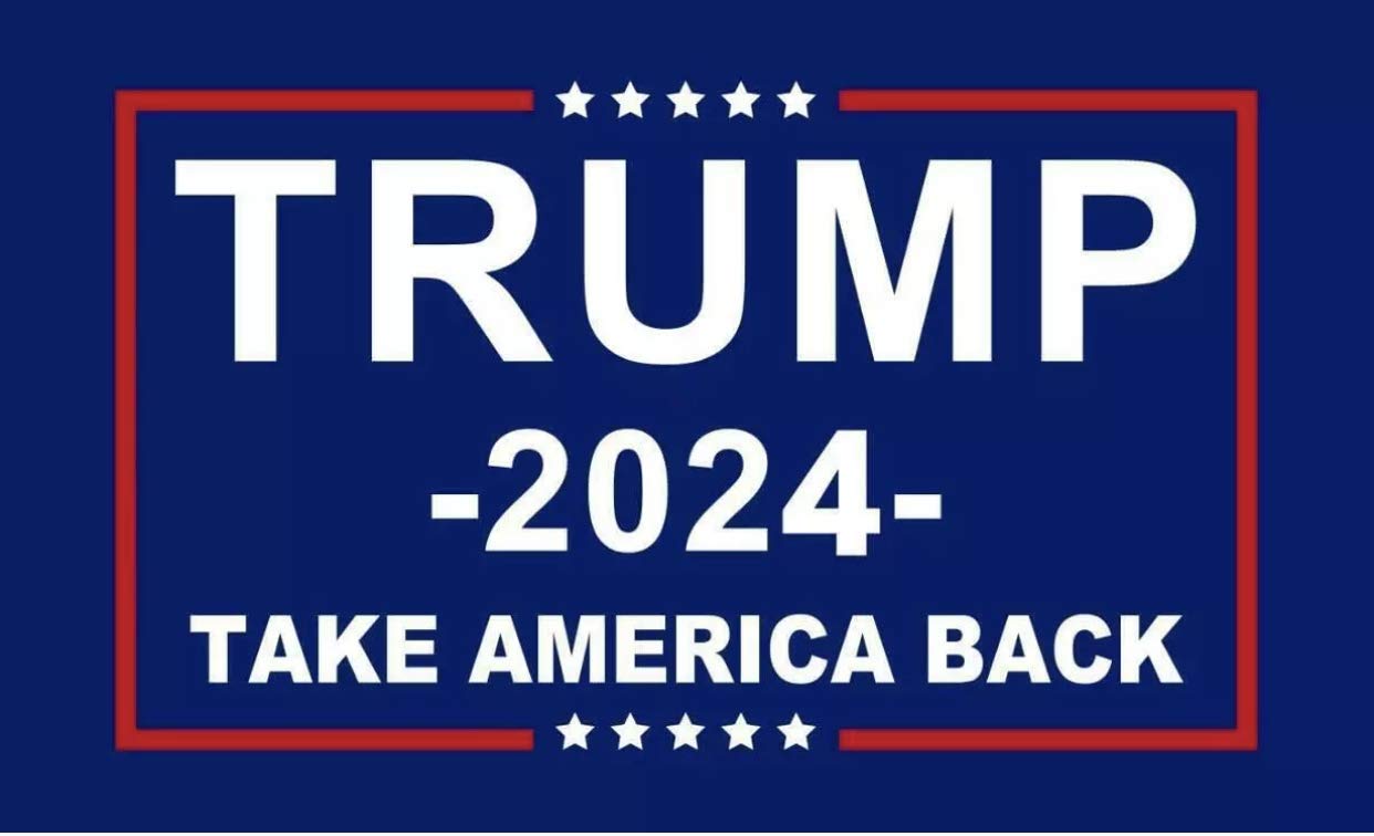 Trump 2024 President Flag - 3x5 Feet Save America Again MAGA Republican Banner - Patriotic Home & Yard Decor for Political Rallies, Campaign Events & Conservative Displays