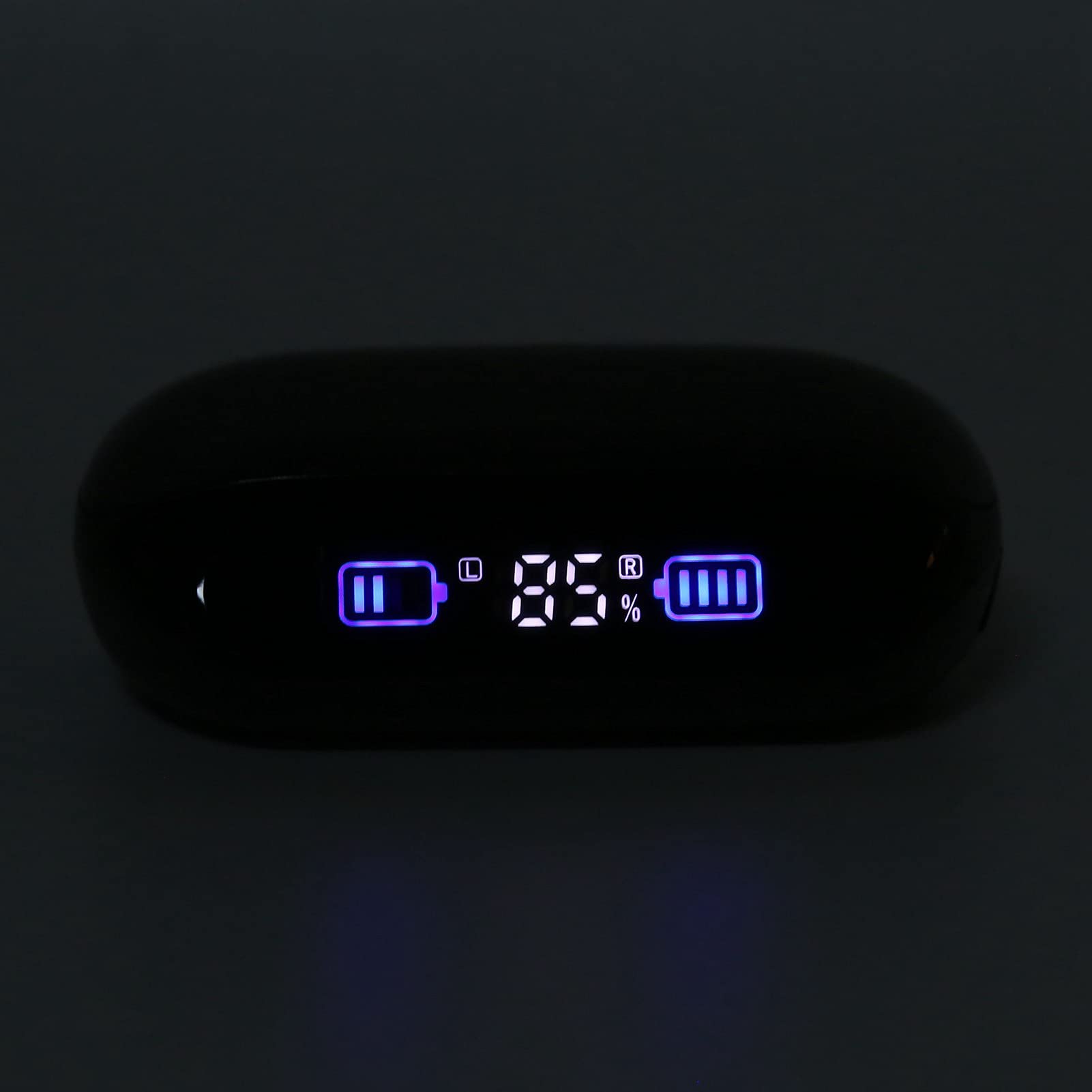 H66 Wireless Earbuds with Digital Display | HiFi Stereo Noise Cancelling Headphones | 5.5H Playtime & Charging Case | for iPhone, Android, TV, Laptop (Gaming, Workout, Commuting, Travel)