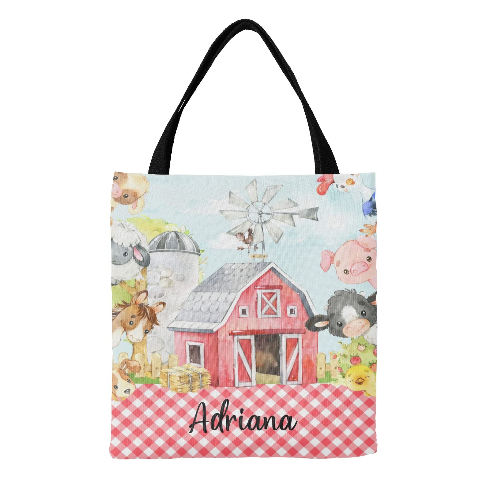 Personalized Canvas Tote Bag with Abstract Music Clef Design - Reusable Grocery Shopping Shoulder Bag for Women & Girls (Perfect Gift for Musicians, Students, and Eco-Friendly Shoppers)