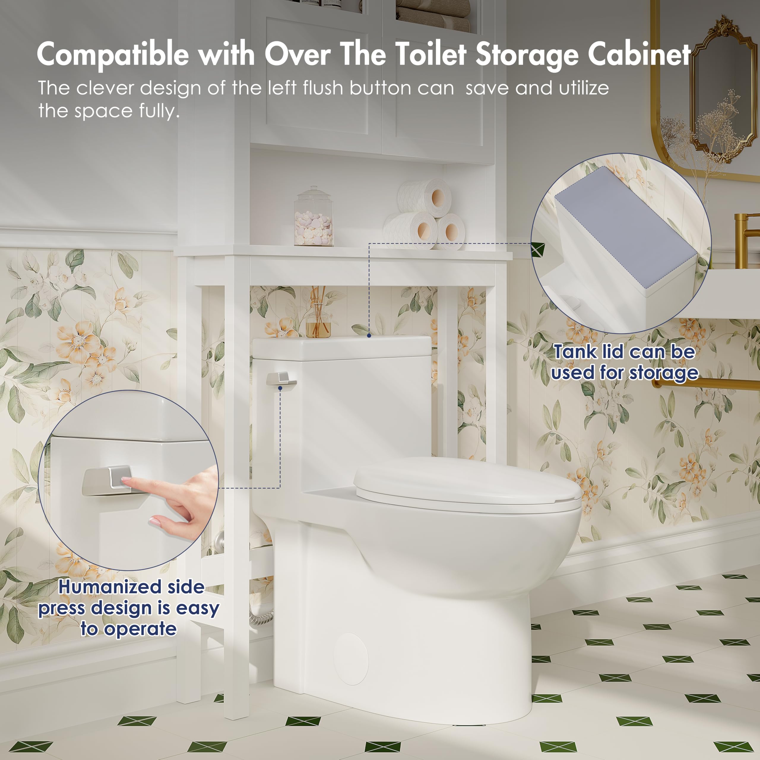 Eridanus One Piece Elongated Toilet for Bathroom - ADA Compliant 17