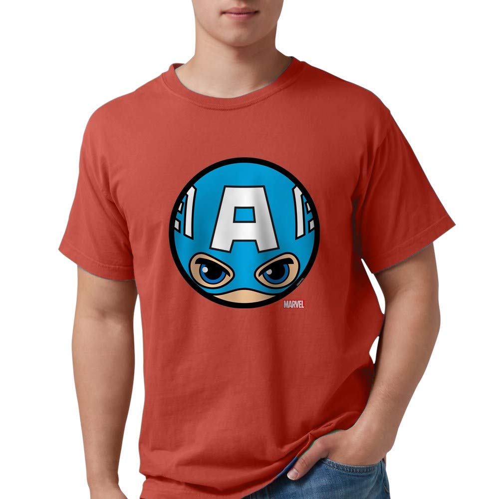 Captain America Icon Men's Comfort Colors T-Shirt | Superhero Graphic Tee for Casual Wear & Marvel Fan Gifts