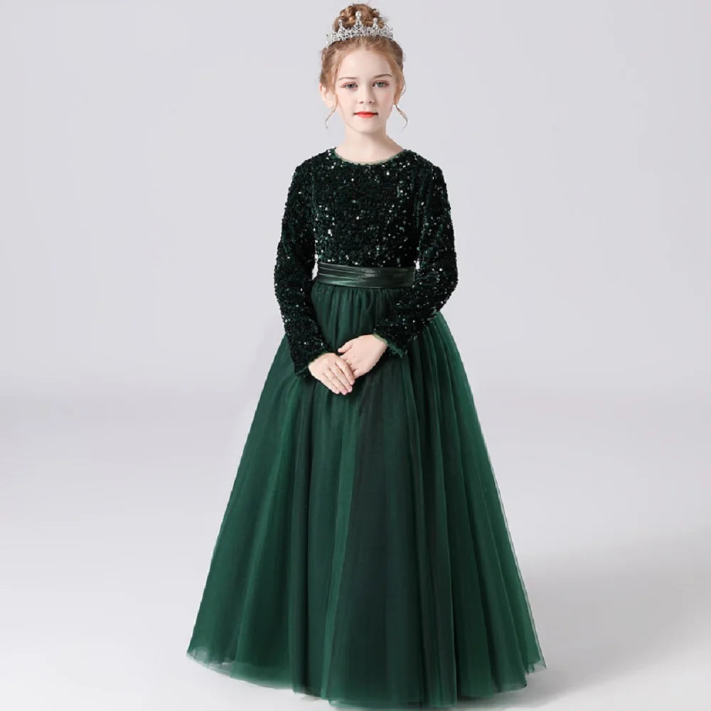 Elegant Flower Girl Dress for Weddings, Bridesmaids & Special Occasions - Girls' Pageant Gown for Evening Parties & Formal Events