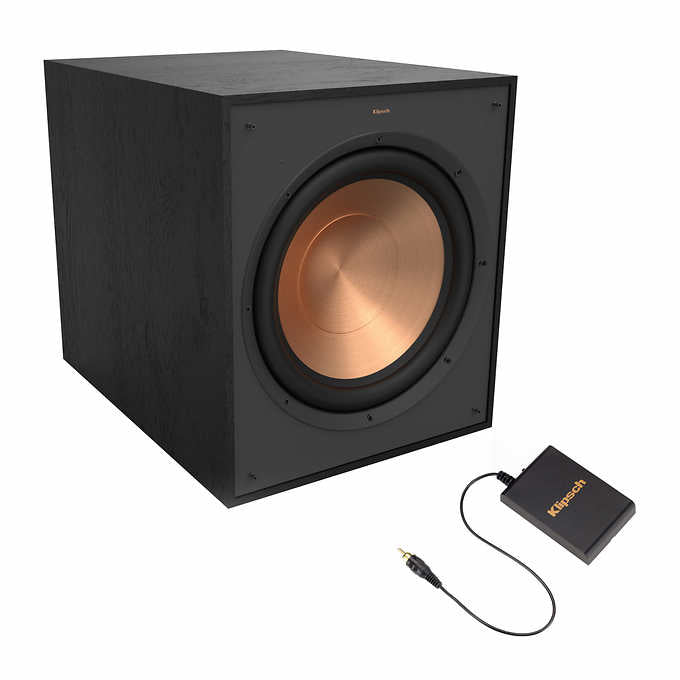 Klipsch R-120SWi Wireless Powered Subwoofer - 12 Inch Deep Bass for Home Theater & Music - Perfect for Movies, Gaming & Hi-Fi Audio Systems