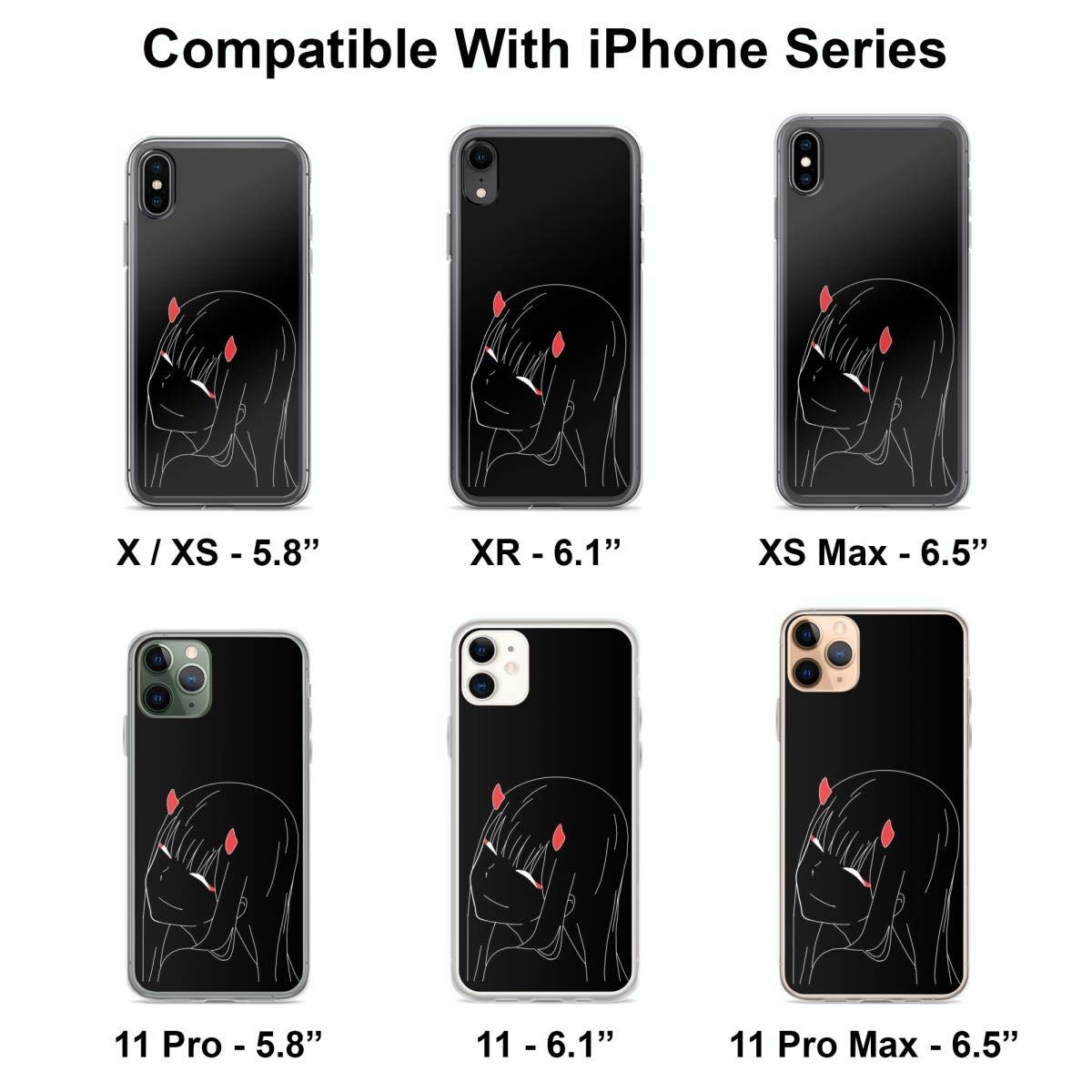 Anime Phone Case for iPhone 15 14 13 12 11 X Xs Xr 8 7 6 6s Plus Pro Max - Clear Transparent Protective Cover - Perfect for Anime Fans, Daily Use & Gift Giving