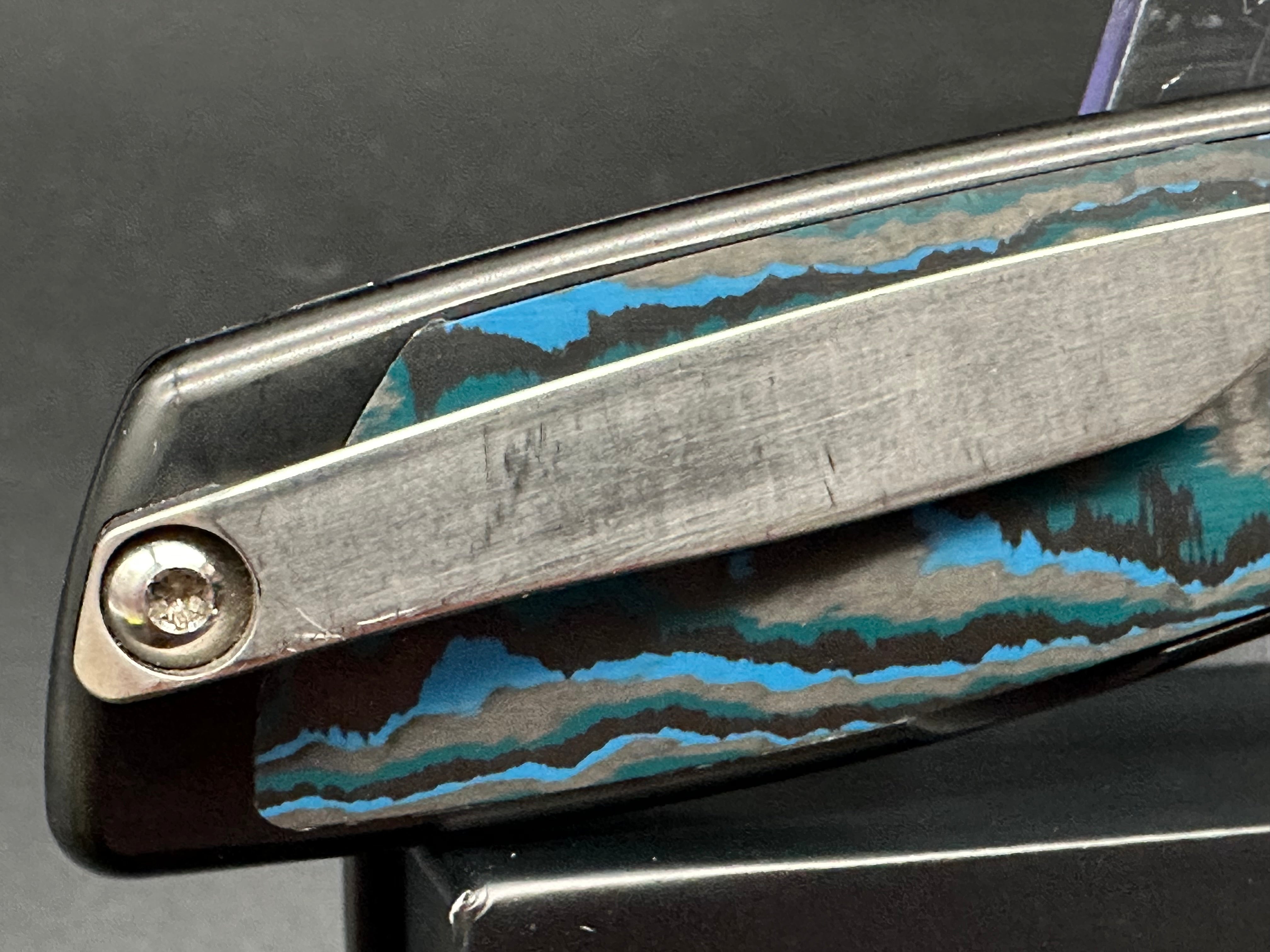 Sharp By Design Evo Typhoon Bowie Knife - Black PVD Coated with Arctic Frost Fat Carbon Inlay | Tactical Survival, Outdoor Camping & EDC Collection