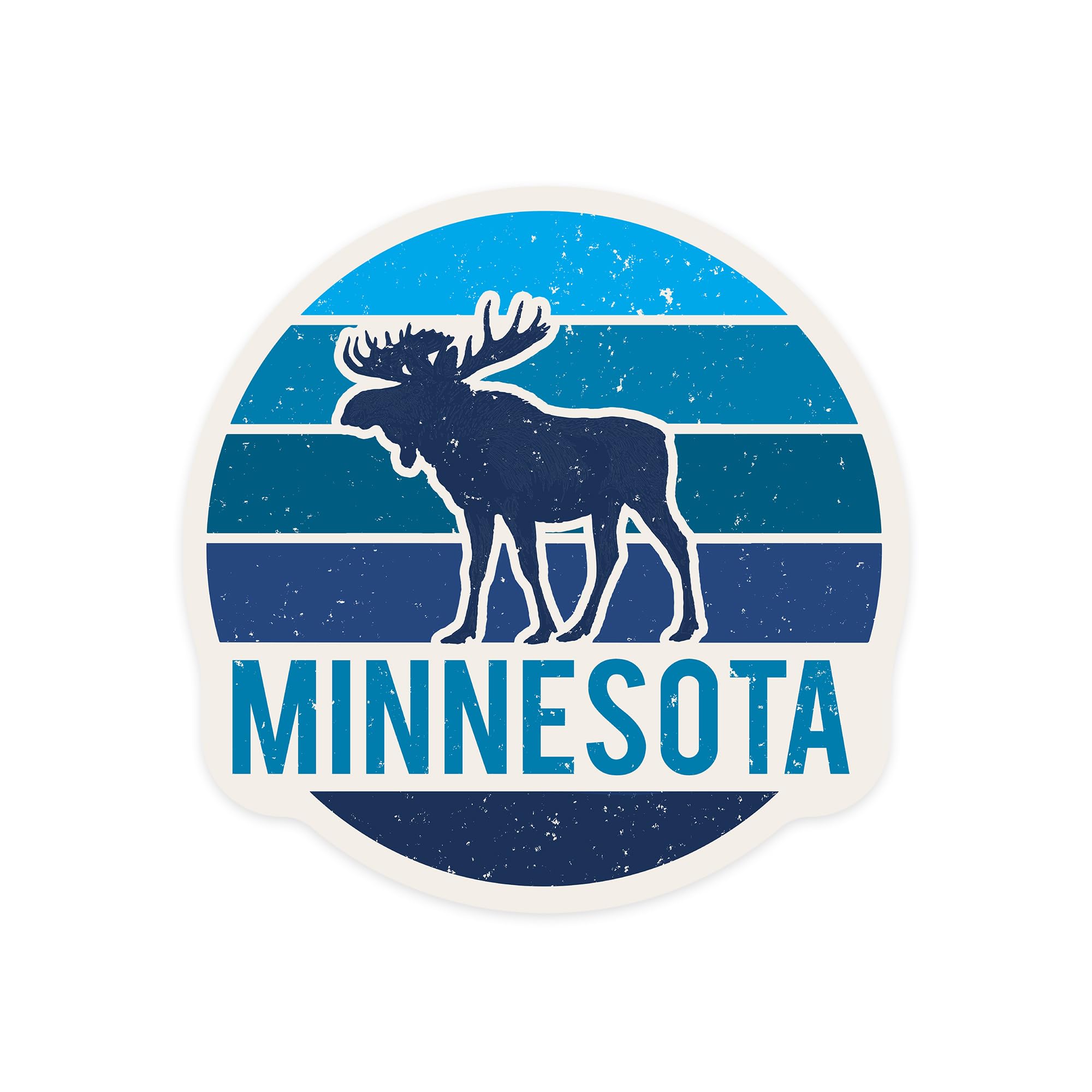 Minnesota Moose Die Cut Vinyl Sticker - 1 to 3 Inch Waterproof Decals for Cars, Water Bottles, Laptops & Coolers - Perfect for Outdoor Adventures, Travel Gear & Personalizing Your Belongings
