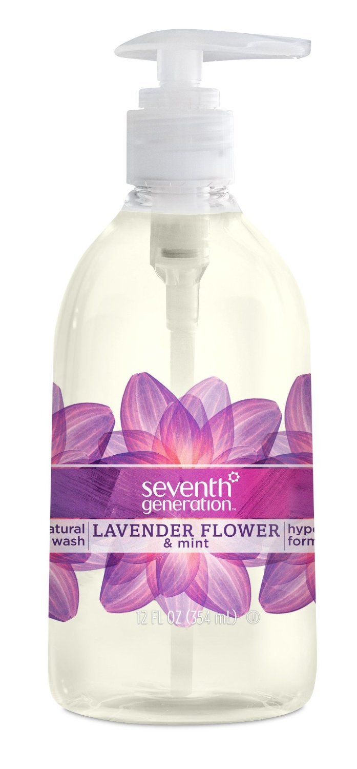 Seventh Generation Lavender Flower & Mint Hand Soap, 12 oz (Pack of 6) - Gentle Plant-Based Foaming Hand Wash for Kitchen, Bathroom & Office - Cruelty Free & Eco-Friendly