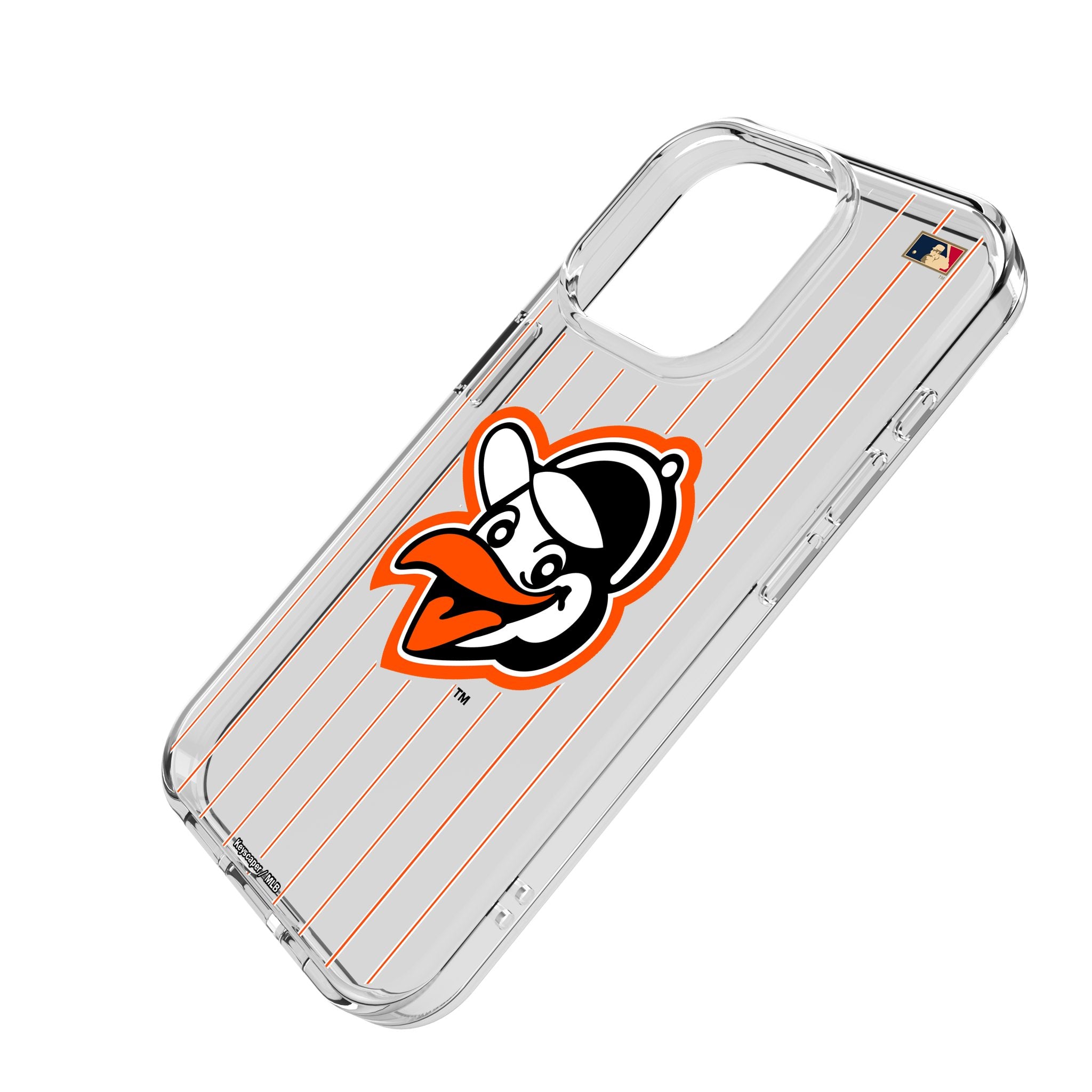 Baltimore Orioles 1955 Cooperstown Collection Pinstripe Clear Phone Case for iPhone - Perfect for Baseball Fans & Game Day Protection