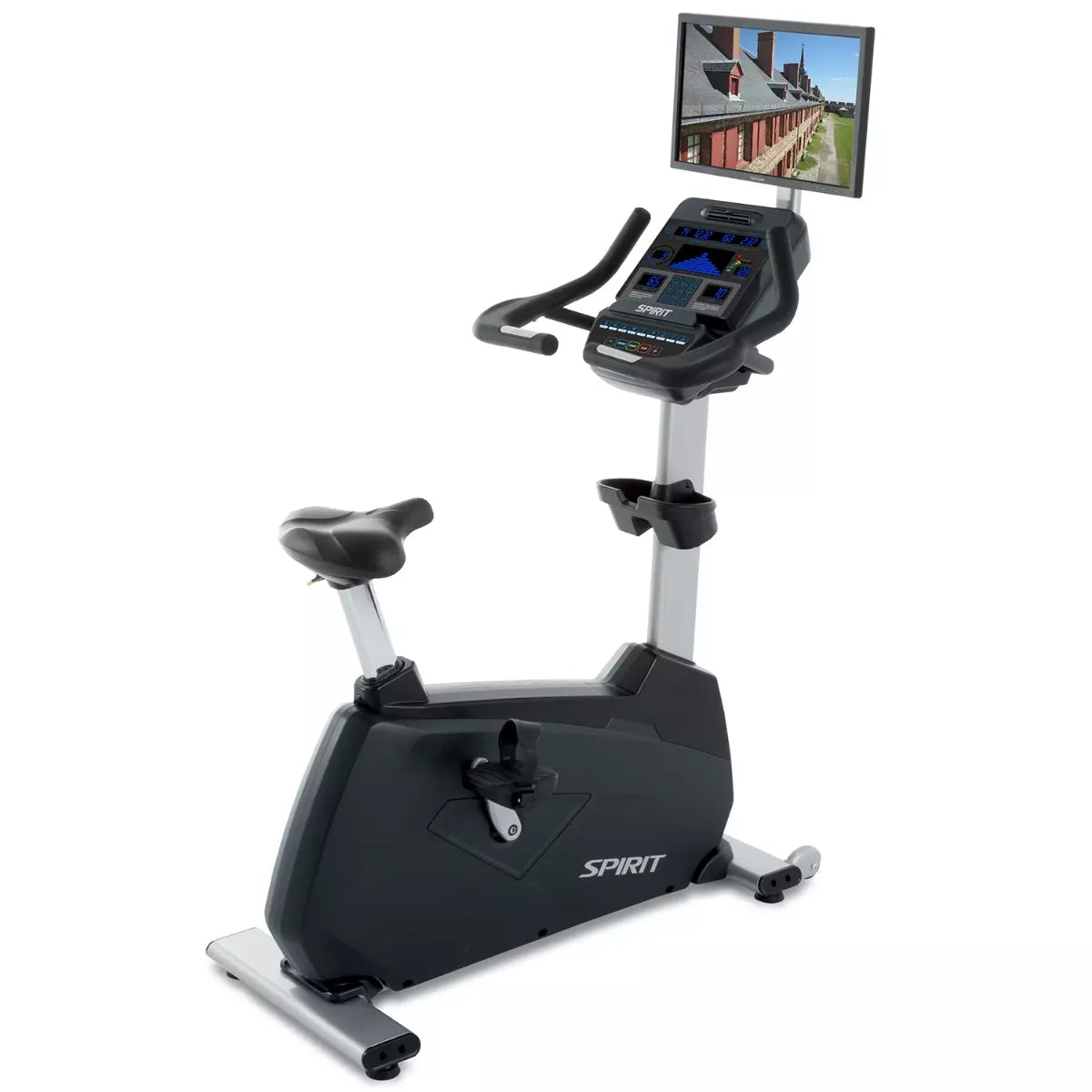 CU900 Spirit Full Commercial Upright Bike - Heavy Duty Exercise Bike for Home & Gym Use - Perfect for Cardio Workouts, Weight Loss & Fitness Training