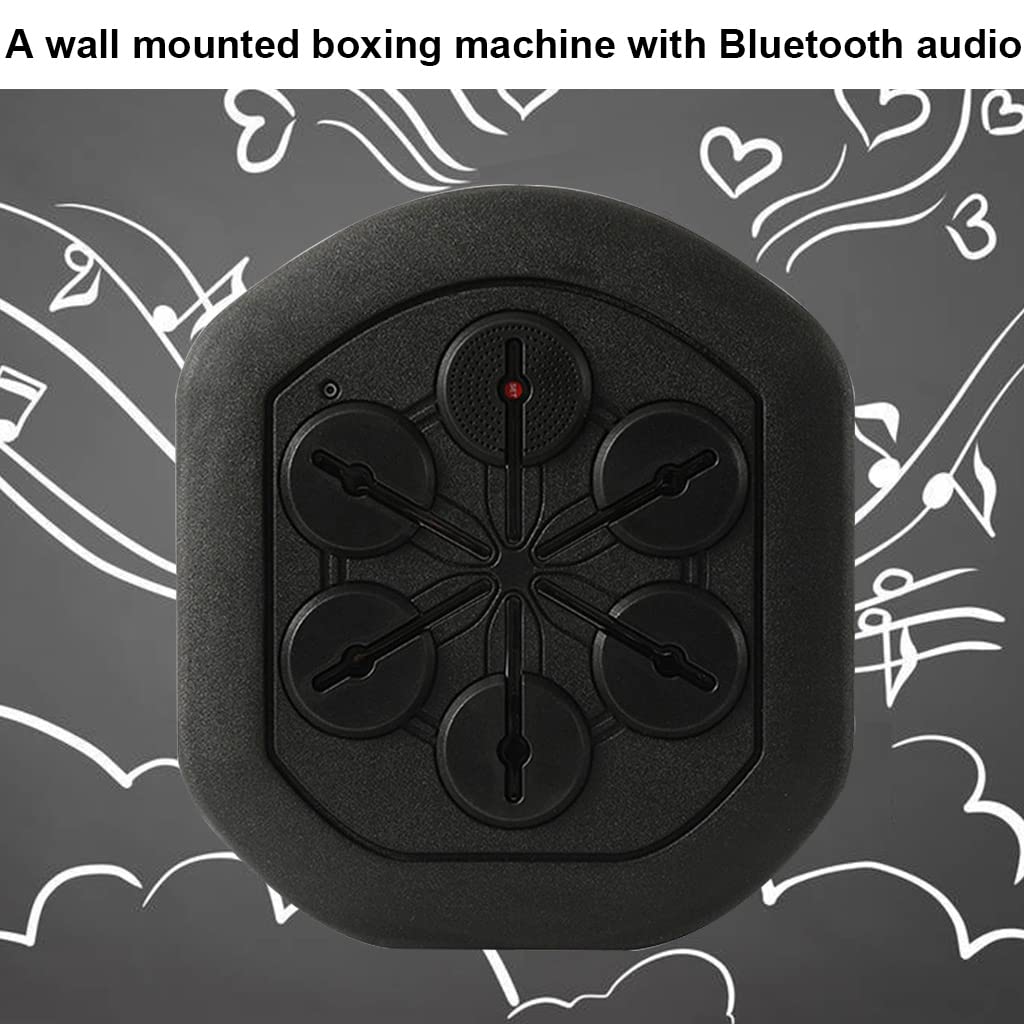 SAIERW Wall Mounted Boxing Machine with LED Lights & Gloves - Rechargeable Punching Bag for Kids & Adults - Indoor Fitness & Stress Relief Training Equipment - Perfect for Home Gyms & Game Rooms
