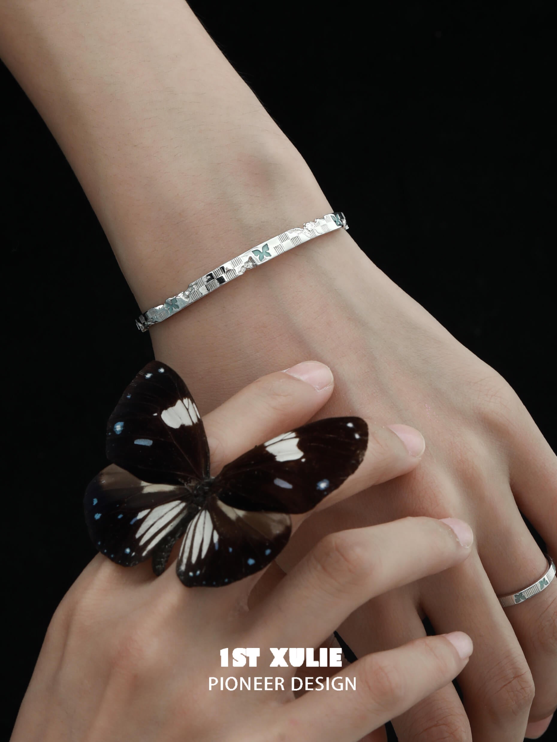 Whiterfly S925 Sterling Silver Logo Chain Bracelet for Women - Elegant & Dainty Jewelry Gift for Her - Perfect for Everyday Wear, Parties & Special Occasions