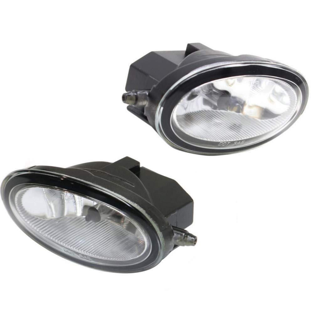 2004-2005 Acura TSX Fog Light Assembly Pair - DOT Certified Replacement for Driver & Passenger Side (Includes Bulbs, Fits AC2592106 & AC2593106) - Perfect for Night Driving and Bad Weather Conditions