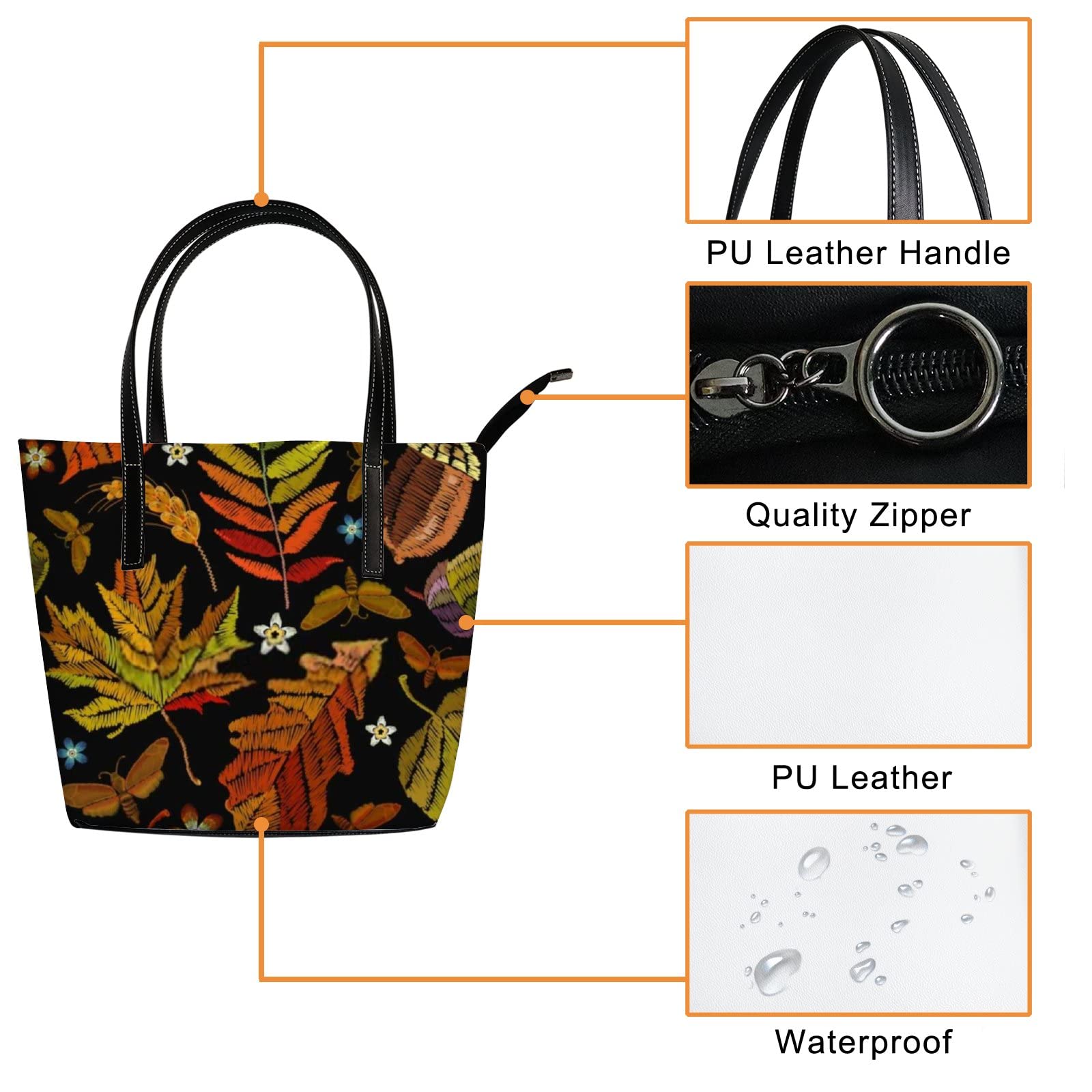 Premium Genuine Leather Tote Bag for Women - Stylish Crossbody Handbag with Adjustable Strap - Perfect for Work, Travel & Everyday Use