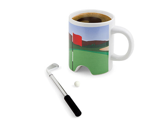 Premium Insulated Golf Mug - Stainless Steel Travel Coffee Cup with Lid - Perfect for Golfers, Office, Camping & Outdoor Adventures