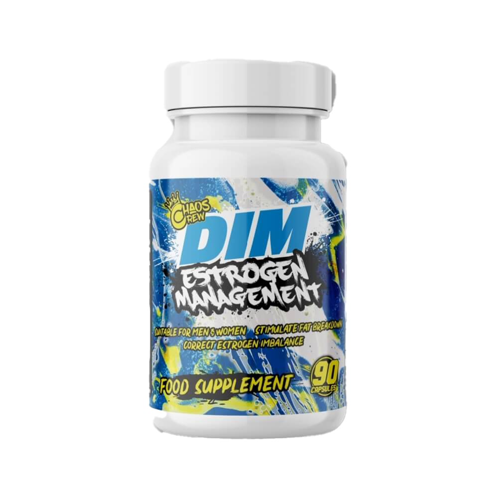 Chaos Crew DIM 90 Capsules - Diindolylmethane Supplement for Hormone Balance & Detox - Unflavored for Easy Consumption - Supports Estrogen Metabolism & Healthy Weight Management - Perfect for Daily Wellness Routine & Fitness Enthusiasts
