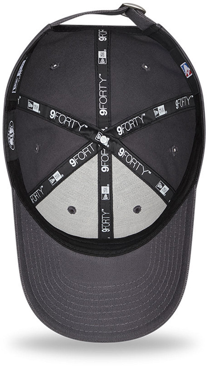 New Era Kids 9Forty Brooklyn Nets Graphite NBA Adjustable Snapback Cap - Perfect for Basketball Games, School, and Outdoor Activities