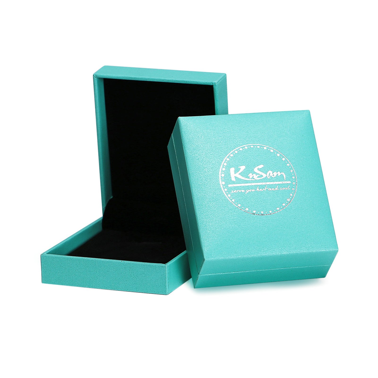KnSam Stainless Steel Couple Rings - Micro-Inlaid Zircon Black Rose Gold Wedding Bands for Him & Her | Romantic Gift for Anniversaries, Engagements & Valentine's Day