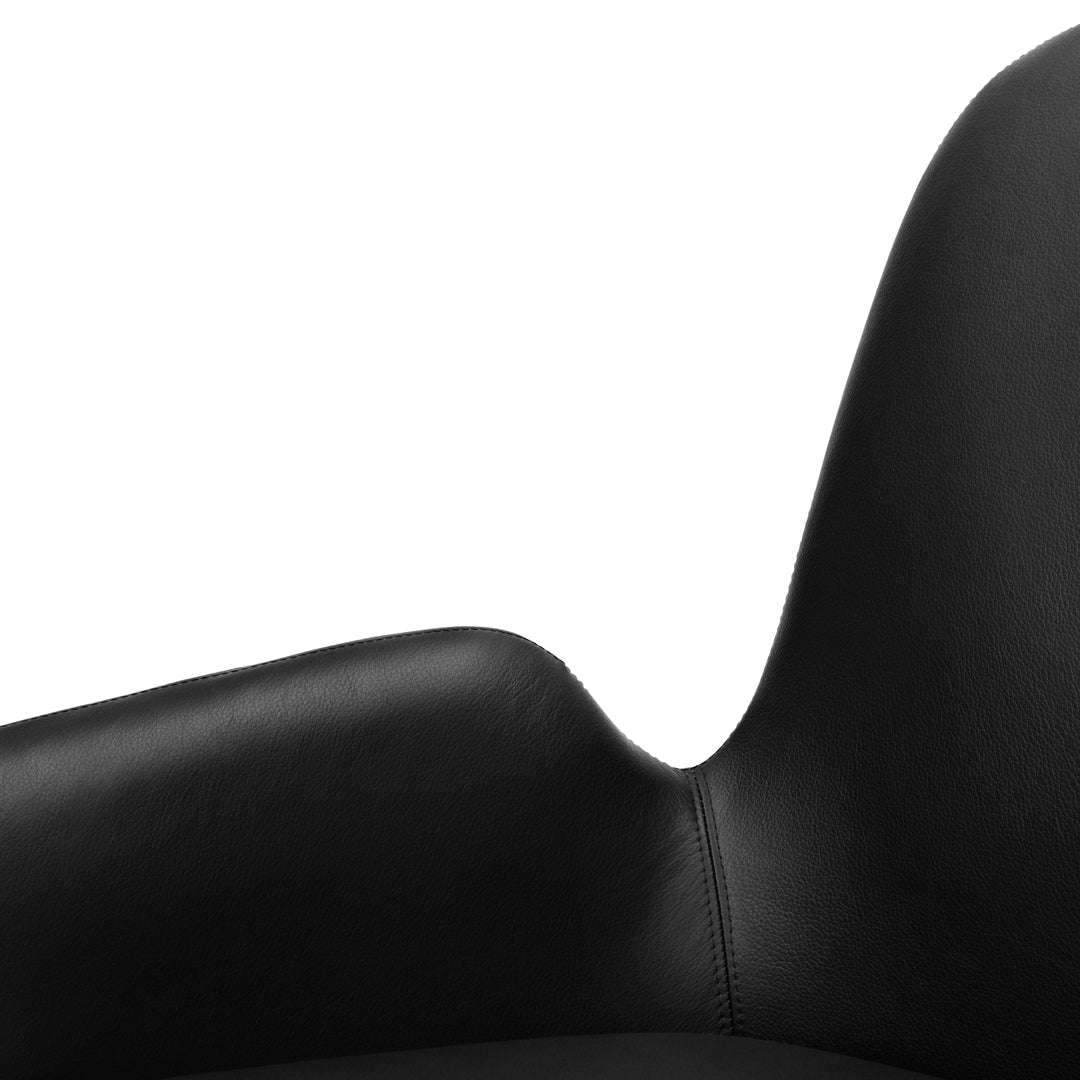 Modern Era Lounge Chair - Low Profile Mid Century Design for Living Room, Bedroom & Office - Comfortable Relaxing Armchair with Wooden Legs