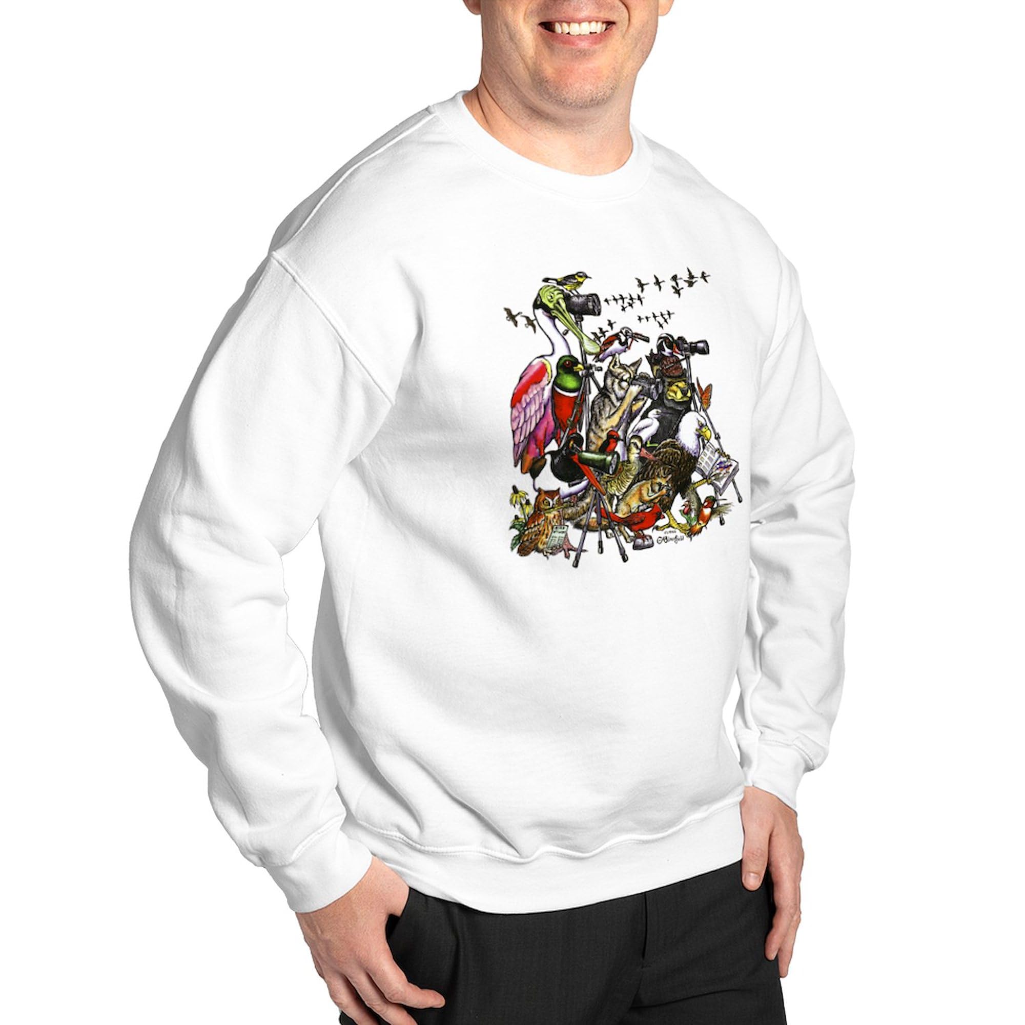 Bird Watching Sweatshirt - Classic Crew Neck Lightweight Pullover for Birders | Comfortable & Stylish for Outdoor Birding & Casual Wear