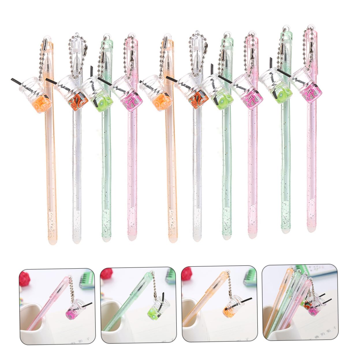 NUOBESTY 30-Pack Signature Ballpoint Pens - Smooth Writing Neutral Color Pens for School, Office & Christmas Gifts - Reusable Everyday Writing Essentials
