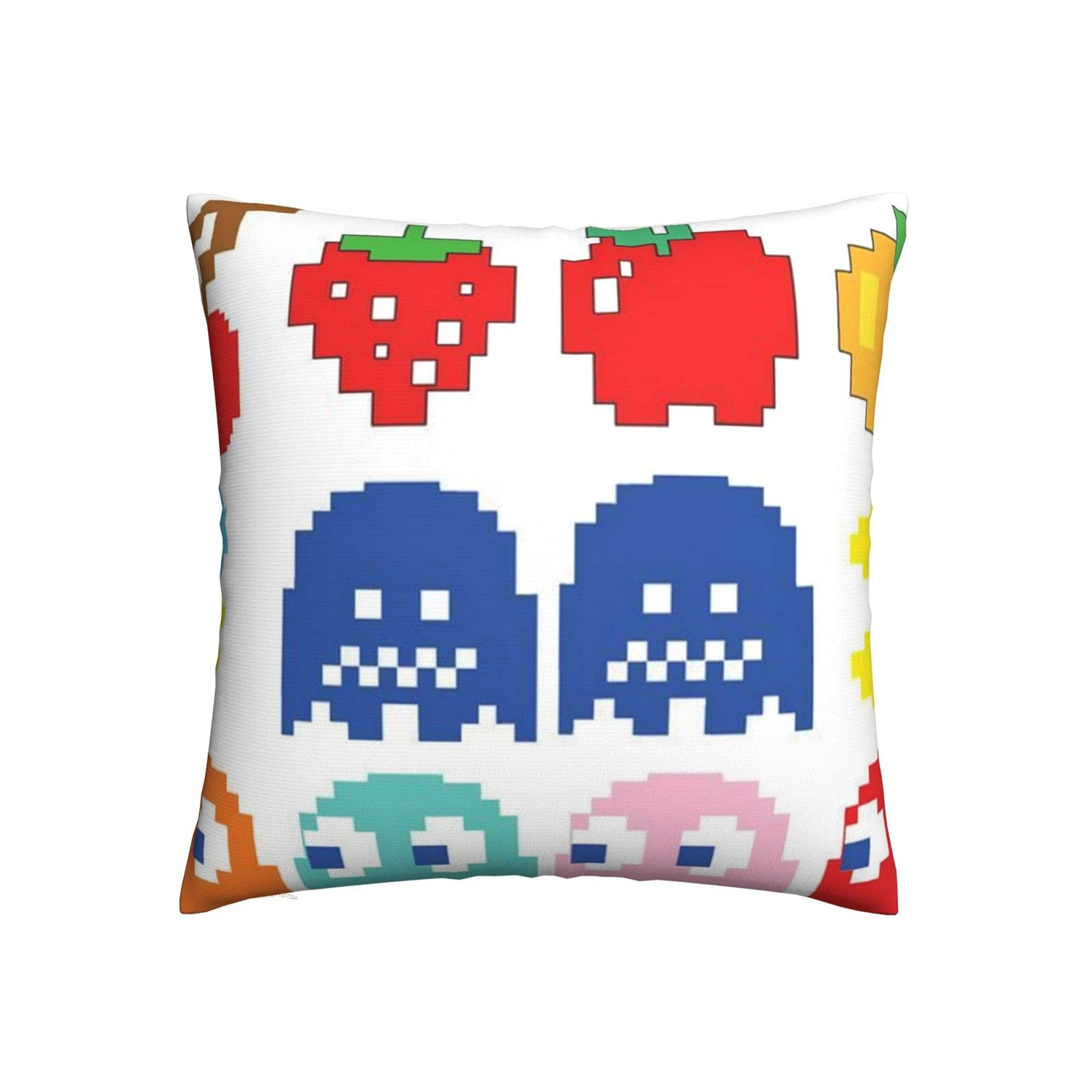Funny Cute 18x18 Inch Soft Square Throw Pillow Covers - Decorative Cushion Covers for Couch, Sofa, Bedroom & Game Room - Perfect for Home Decor, Living Room Accents & Cozy Comfort
