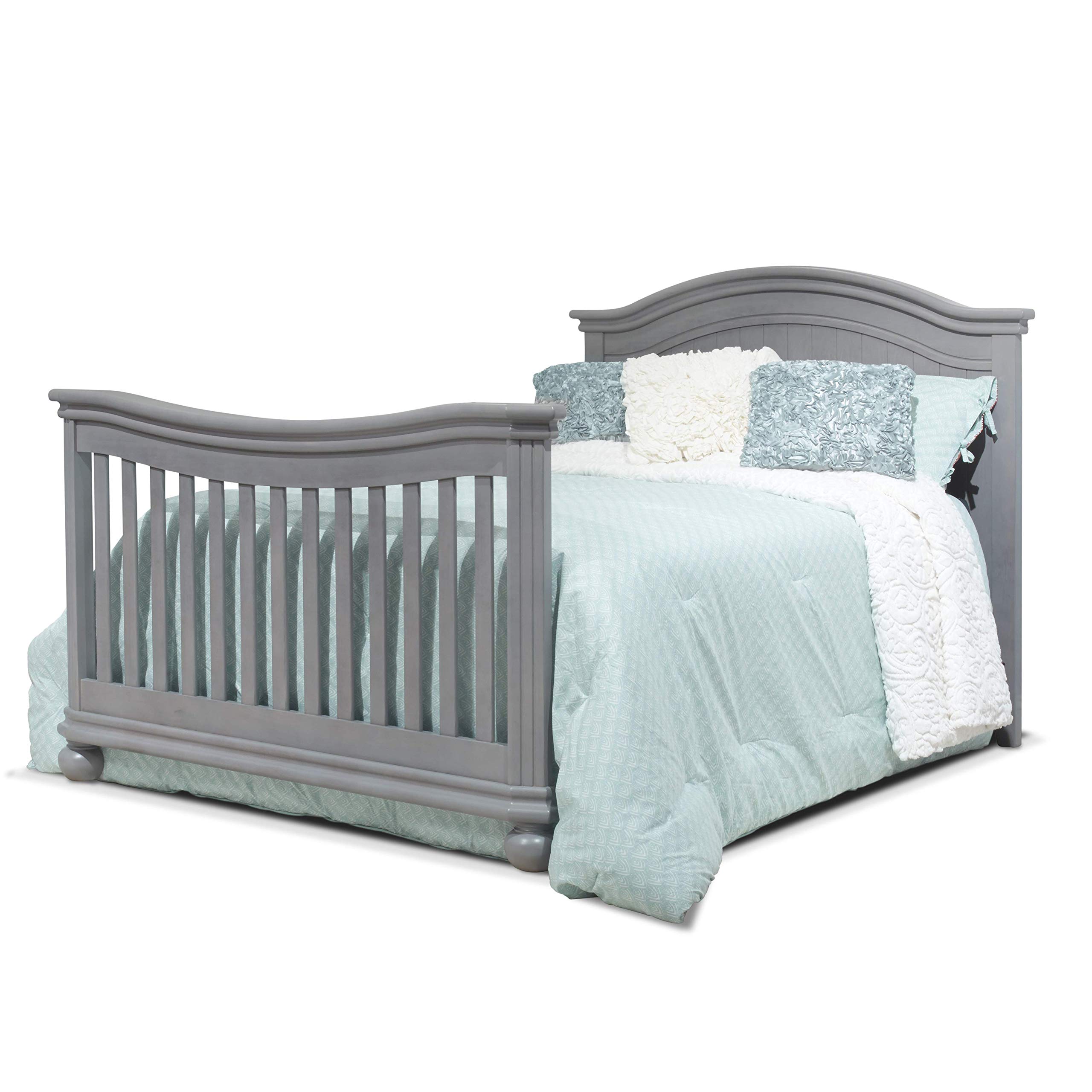 Sorelle Furniture Toddler Bed Rails & Full-Size Adult Bed Rails - Convertible Crib Conversion Kit | Converts Sorelle Crib to Toddler Bed & Full Bed | #215 Stone Gray | Perfect for Nursery to Big Kid Room Transition & Guest Bedroom Setup
