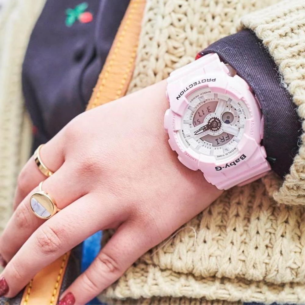 CASIO BABY-G BA-110BE-4ADR Women's Analog-Digital Sports Watch - Water Resistant, Shock Resistant for Active Lifestyle & Outdoor Adventures