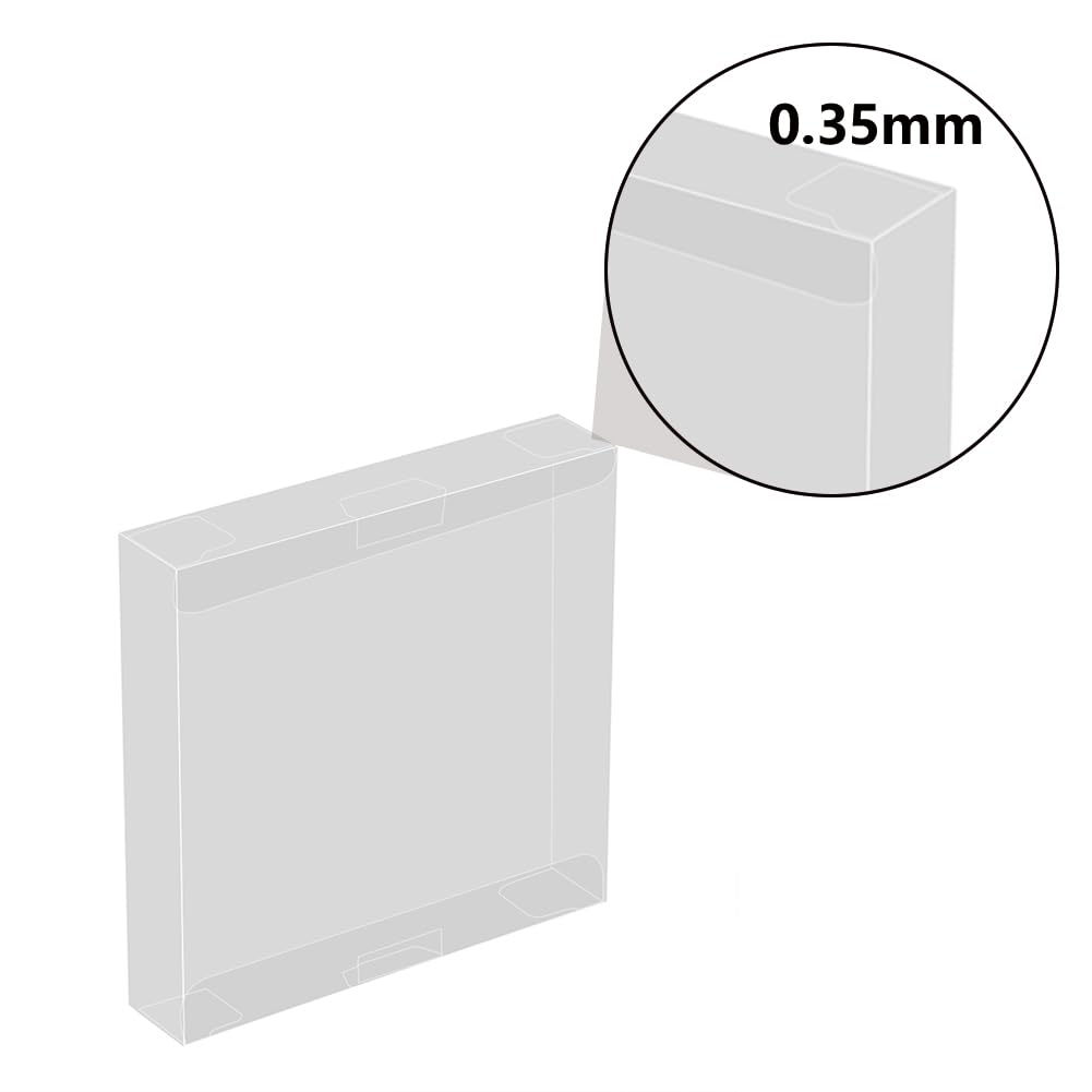 Joyzan 10-Piece Clear Plastic Game Cartridge Protector Case - Dustproof Full Housing Shell for Gameboy & GBA Game Storage - Perfect for Collectors & Retro Gaming Enthusiasts