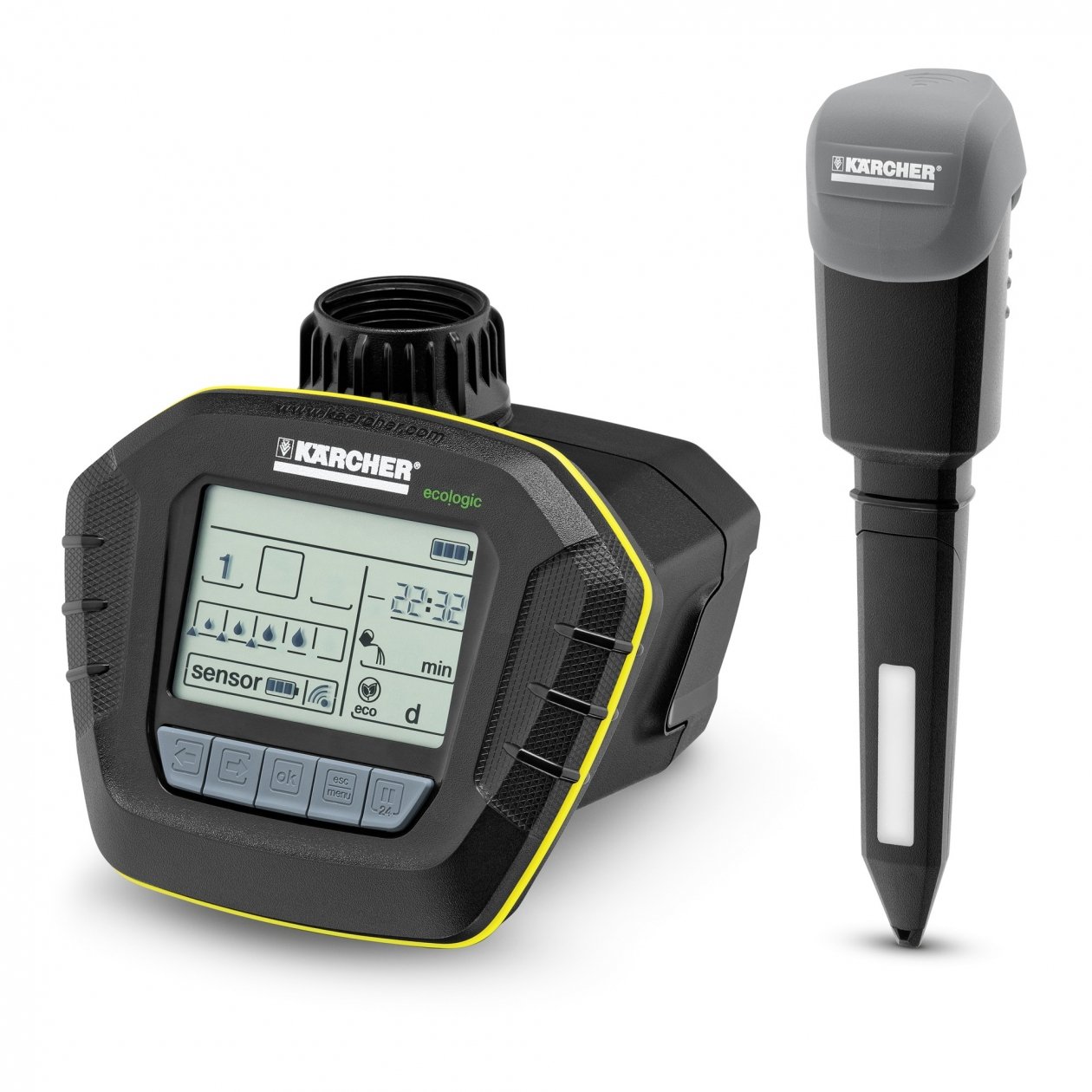Karcher ST6 Automatic Watering Sensor Timer - Smart Garden Irrigation Controller for Lawns, Plants & Flowers | Perfect for Outdoor Sprinkler Systems & Drip Irrigation