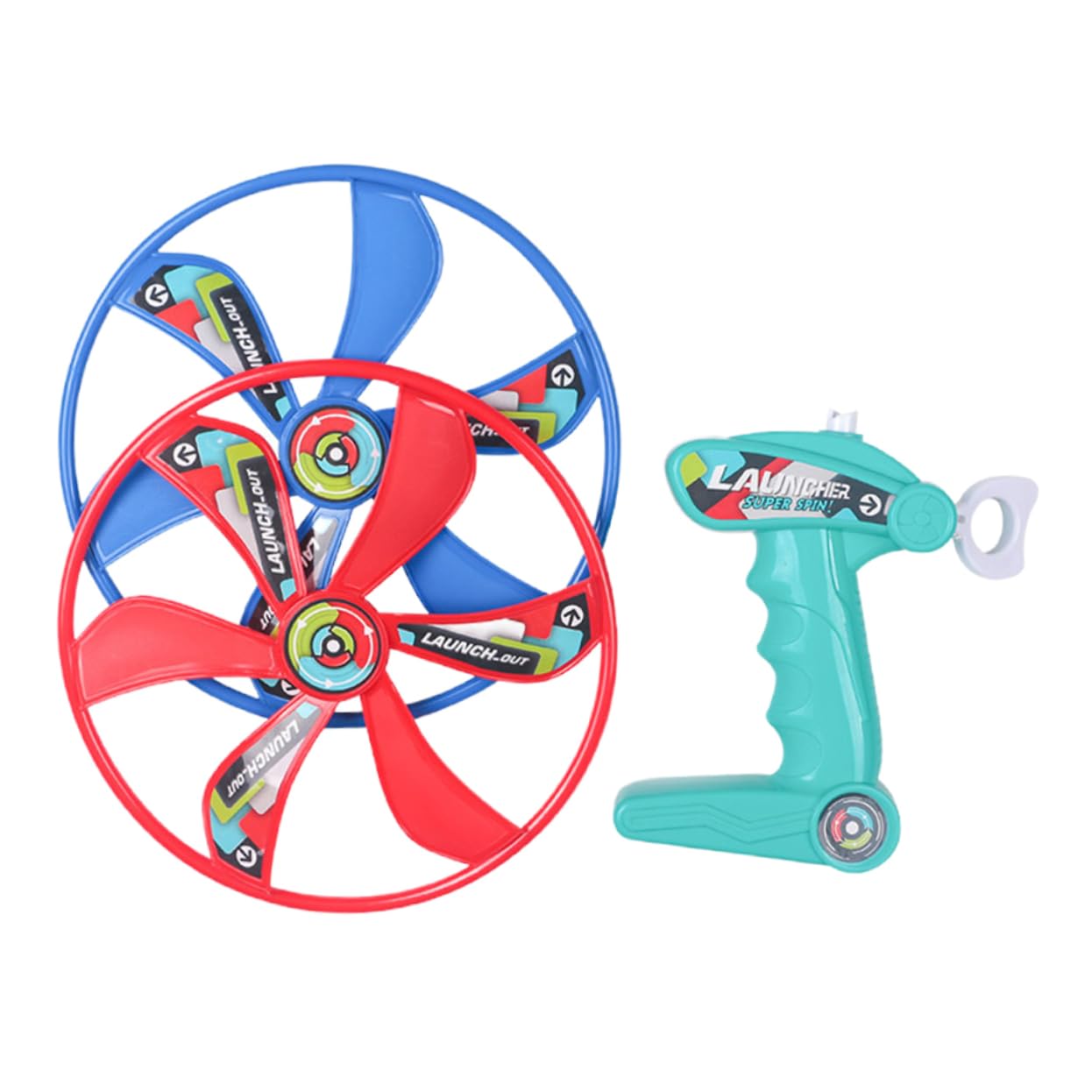 Premium Plastic Flying Disc Set - Outdoor Sports & Play Toy for Kids, Fun Flying Saucer Game for Children, Rotating Flyer Disc for Backyard, Park & Beach Activities